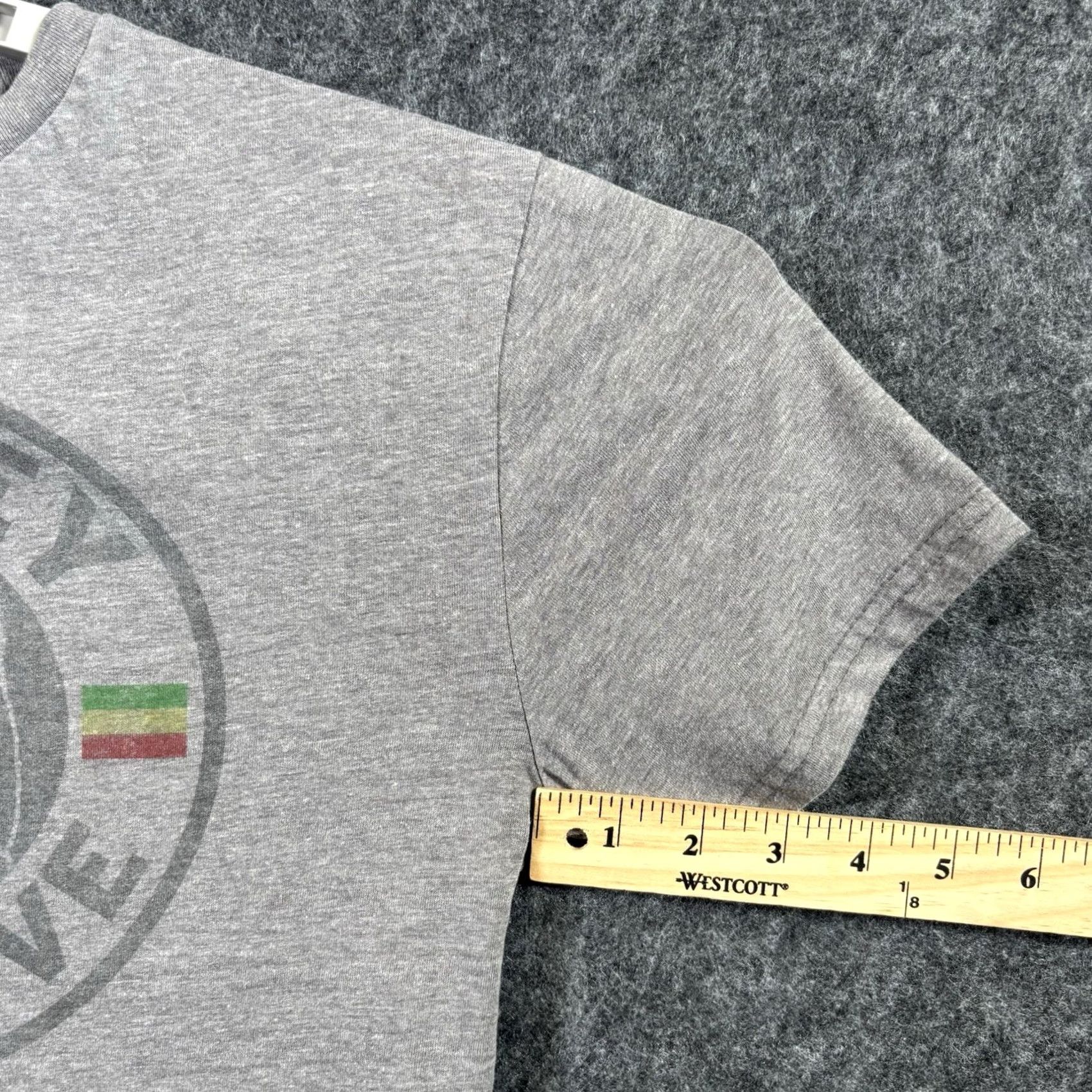 Roots Zion Rootswear Bob Marley One Love Men's T-Shirt Gray S Size US S / EU 44-46 / 1 - 4 Thumbnail