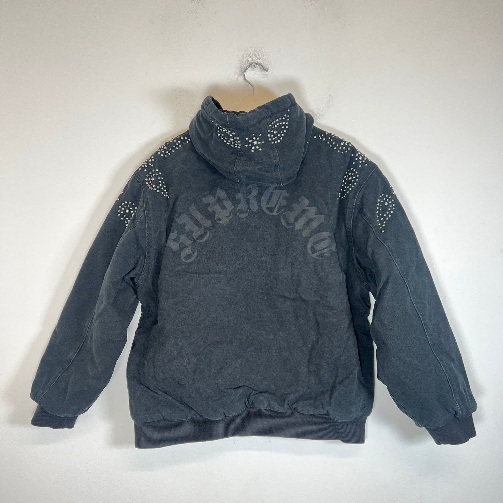 Supreme Supreme FW23 Black Paisley Studded Canvas Work Jacket Size L Size US L / EU 52-54 / 3 - 2 Thumbnail