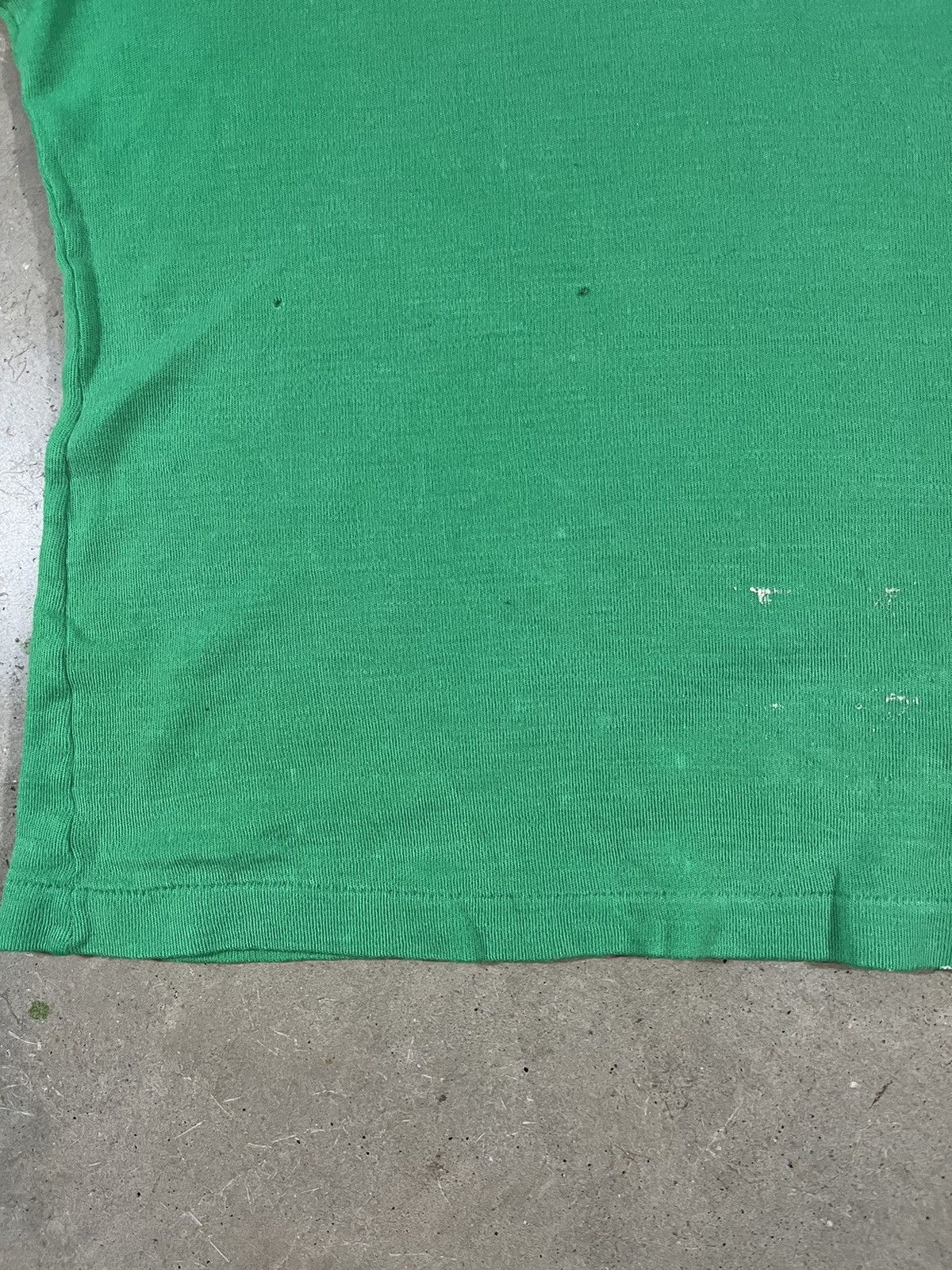 Vintage Vintage 70s Blank Green Boxy T Shirt Size L / US 10 / IT 46 - 4 Thumbnail