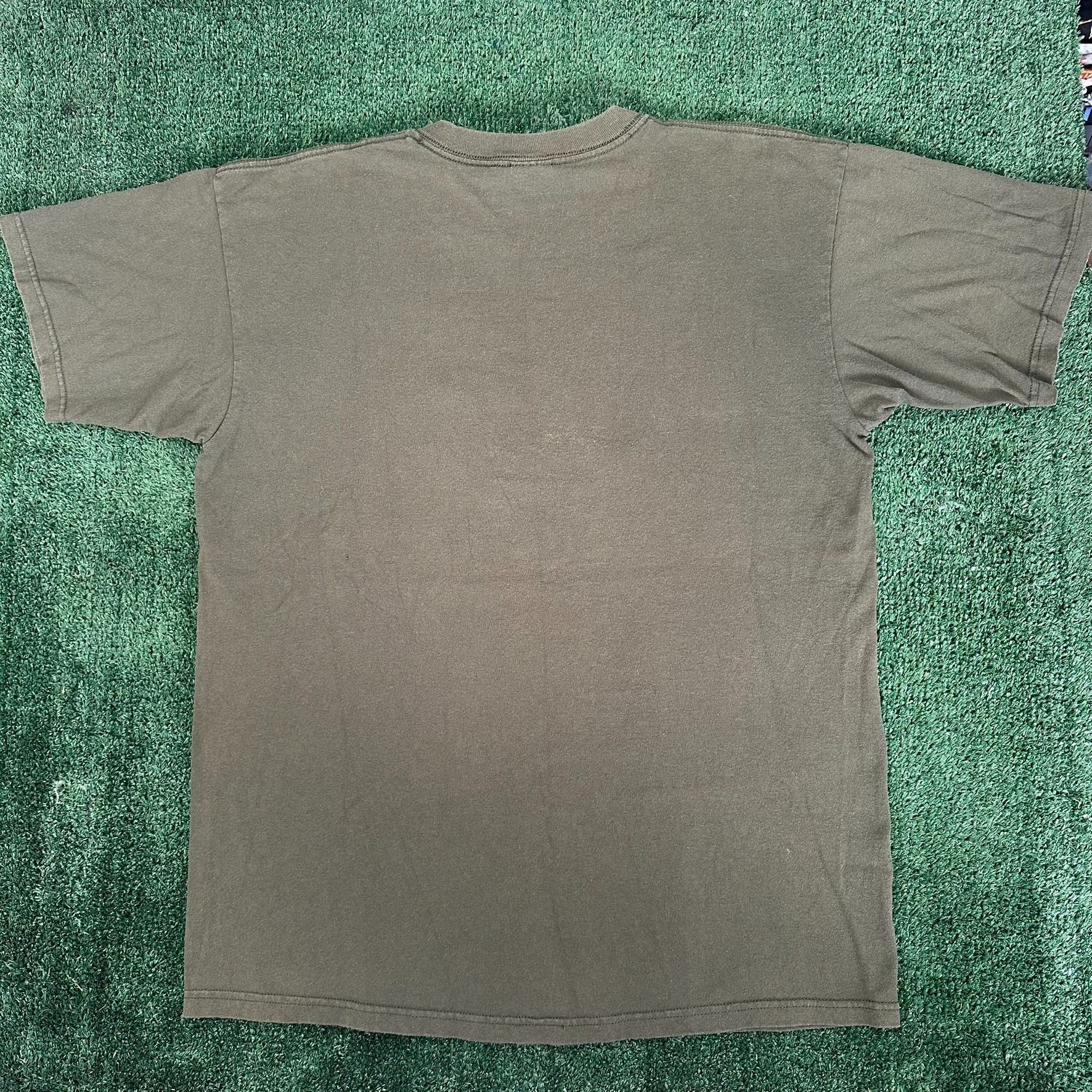 Anvil Vintage Y2K Arizona Desert Nature T-Shirt Olive Green Wester Size US L / EU 52-54 / 3 - 4 Thumbnail