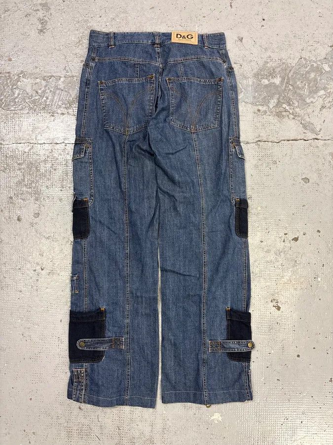 Dolce & Gabbana SS2003 Dolce & Gabbana Blue Aviator Full Zip Cargo Jeans Size US 32 / EU 48 - 8 Thumbnail