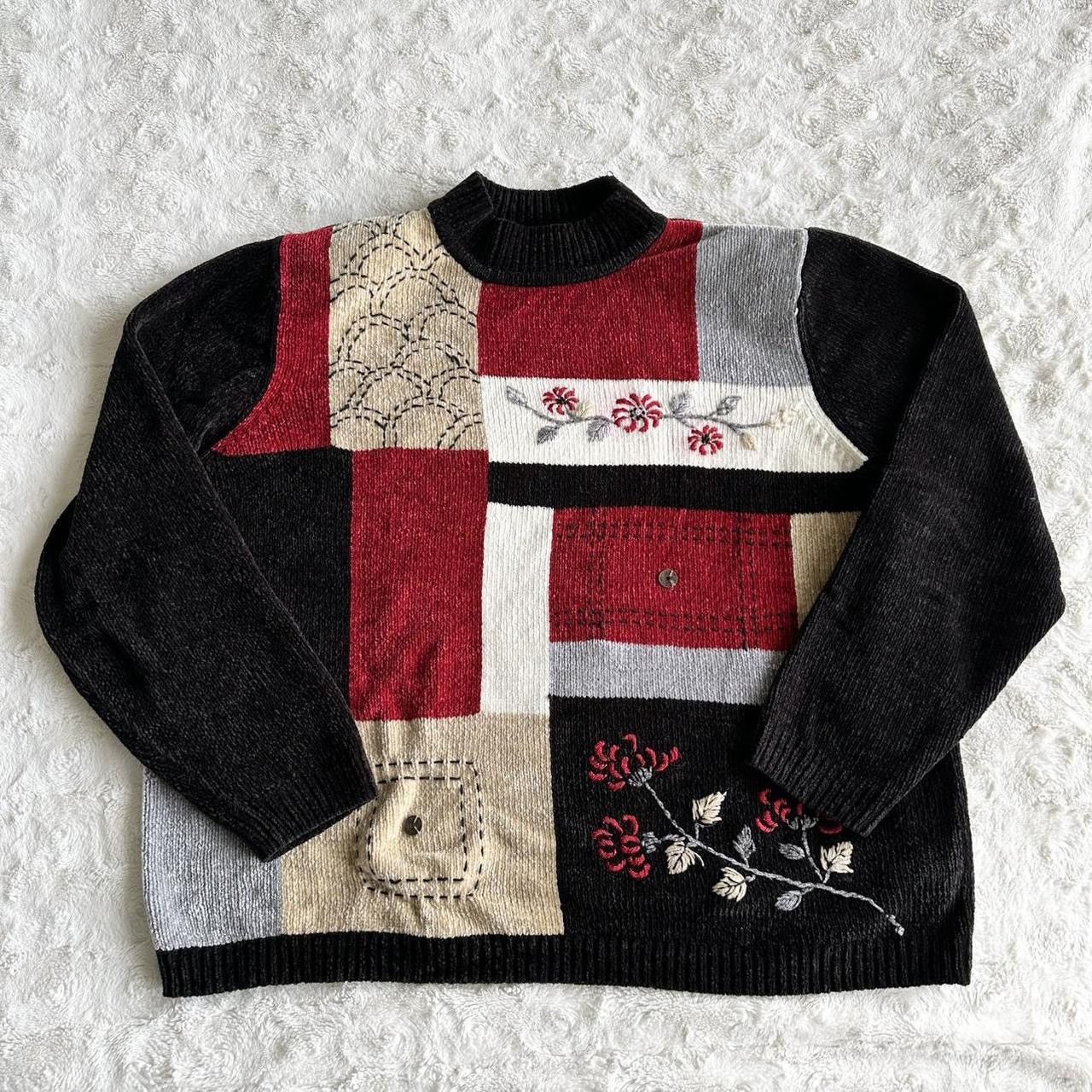 Other Vintage Alfred Dunner Sweater Womens 2X Red Floral Vtg READ Size XXL / US 16-18 / IT 52-54 - 1 Thumbnail