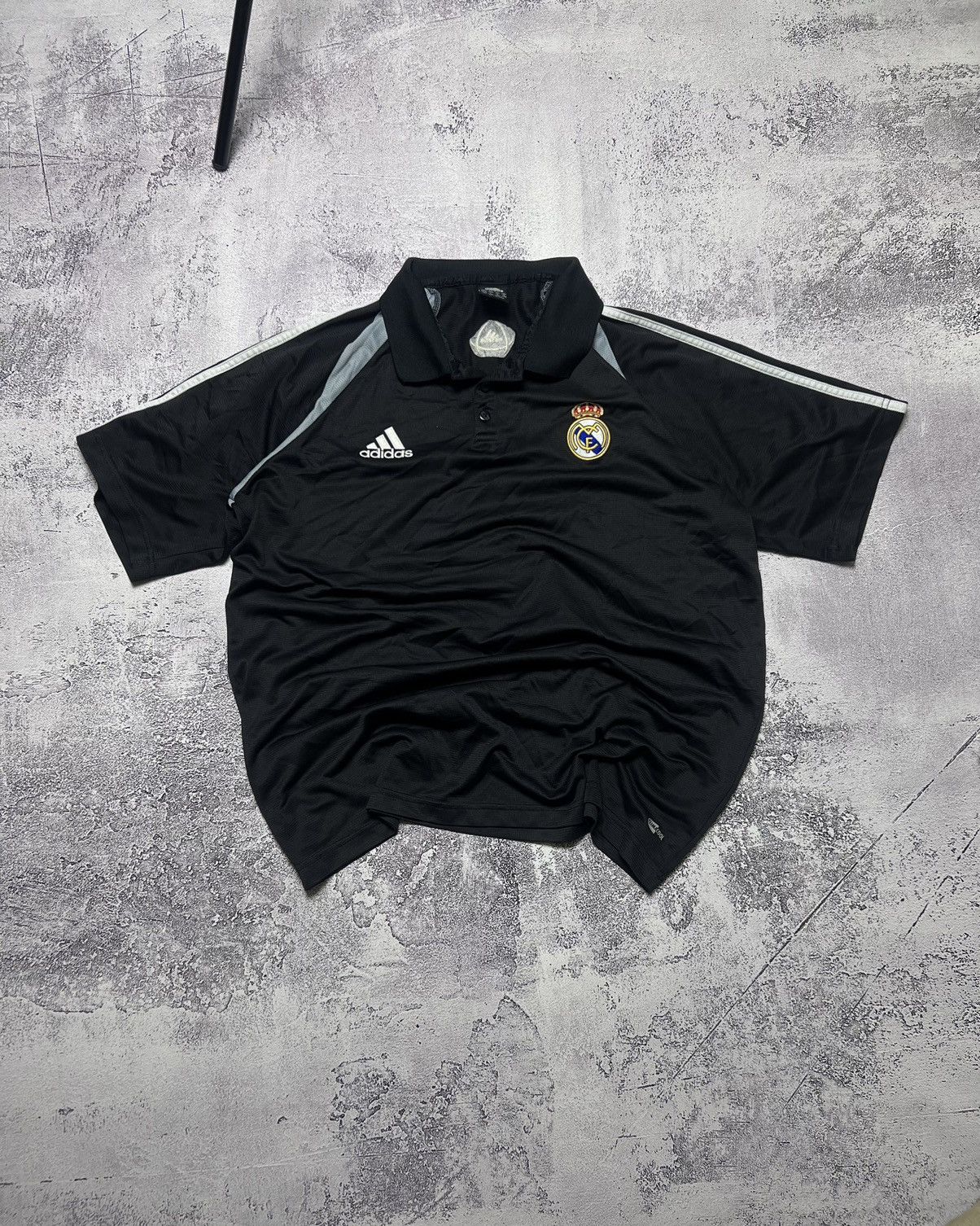 Pre-owned Adidas X Soccer Jersey Real Madrid 2004 2005 Home Adidas Soccer Jersey Vintage In Black