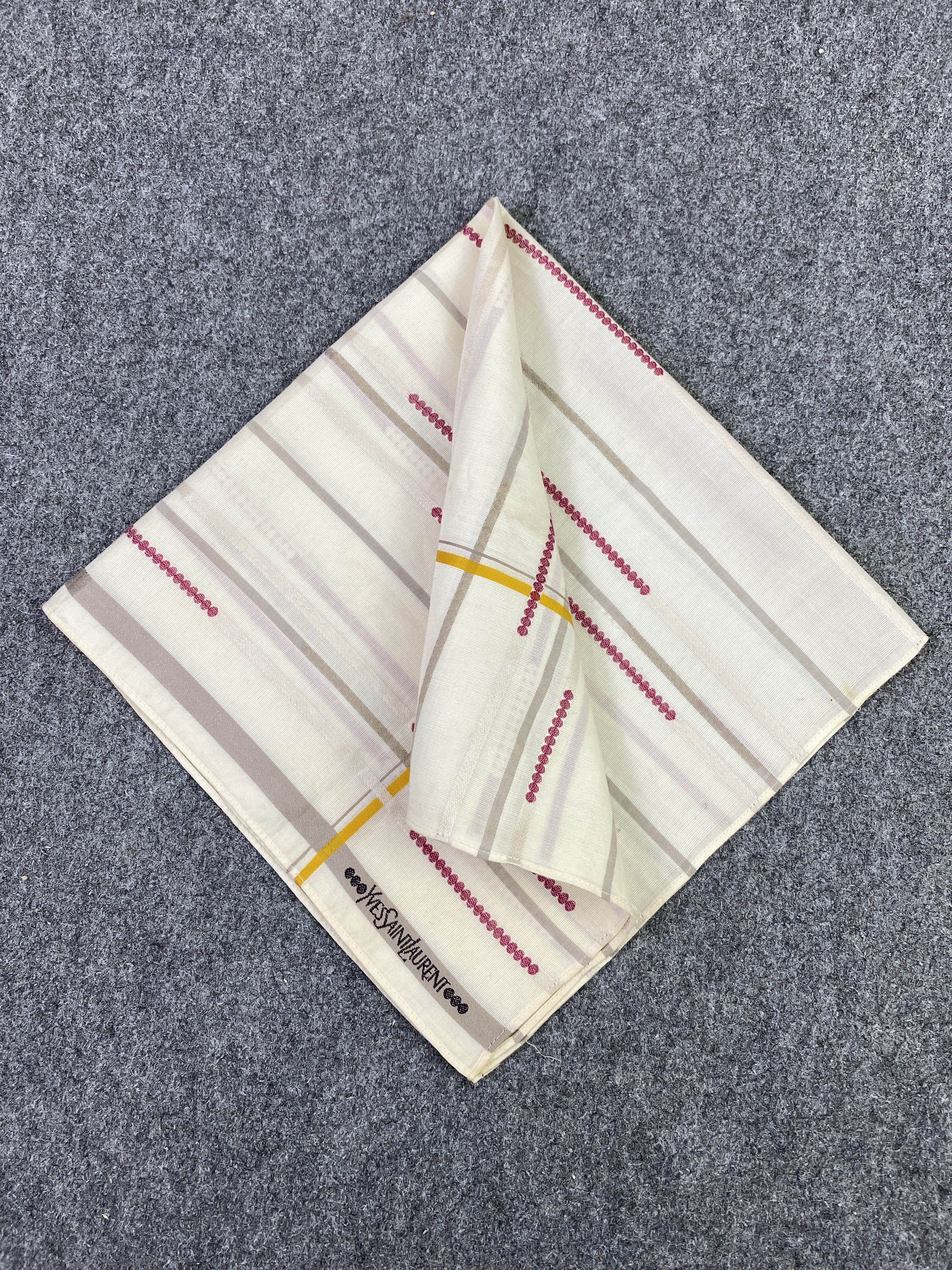 Yves Saint Laurent Yves Saint Laurent Handkerchief / Neckerchief KT0220 Size ONE SIZE - 3 Thumbnail