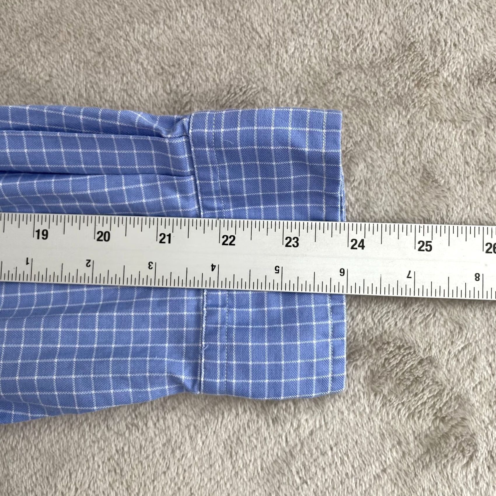 Polo Ralph Lauren Polo Ralph Lauren Shirt Men 16.5 34-35 Large Blue Check Yarmouth Preppy Pony Size US L / EU 52-54 / 3 - 7 Thumbnail