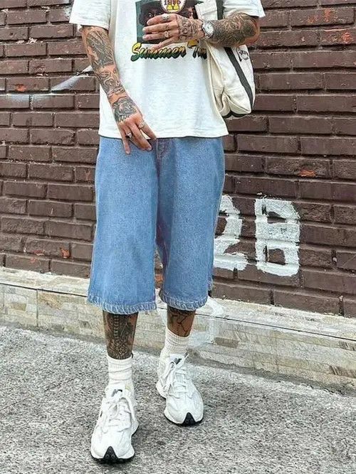 Jean Kawase x Ahata Straight vintage 90s jorts shorts jeans Size US 32 / EU 48 - 7 Thumbnail