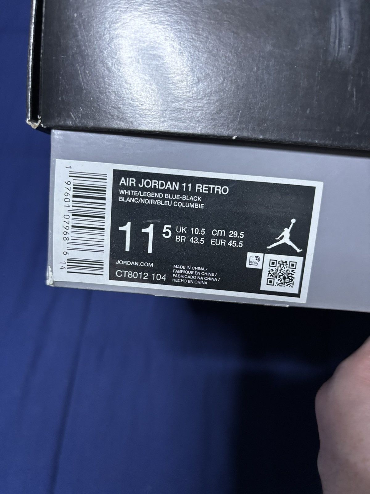 Jordan Brand Jordan 11 Retro High Legend Blue 2024 Size 11.5 Size US 11.5 / EU 44-45 - 9 Thumbnail