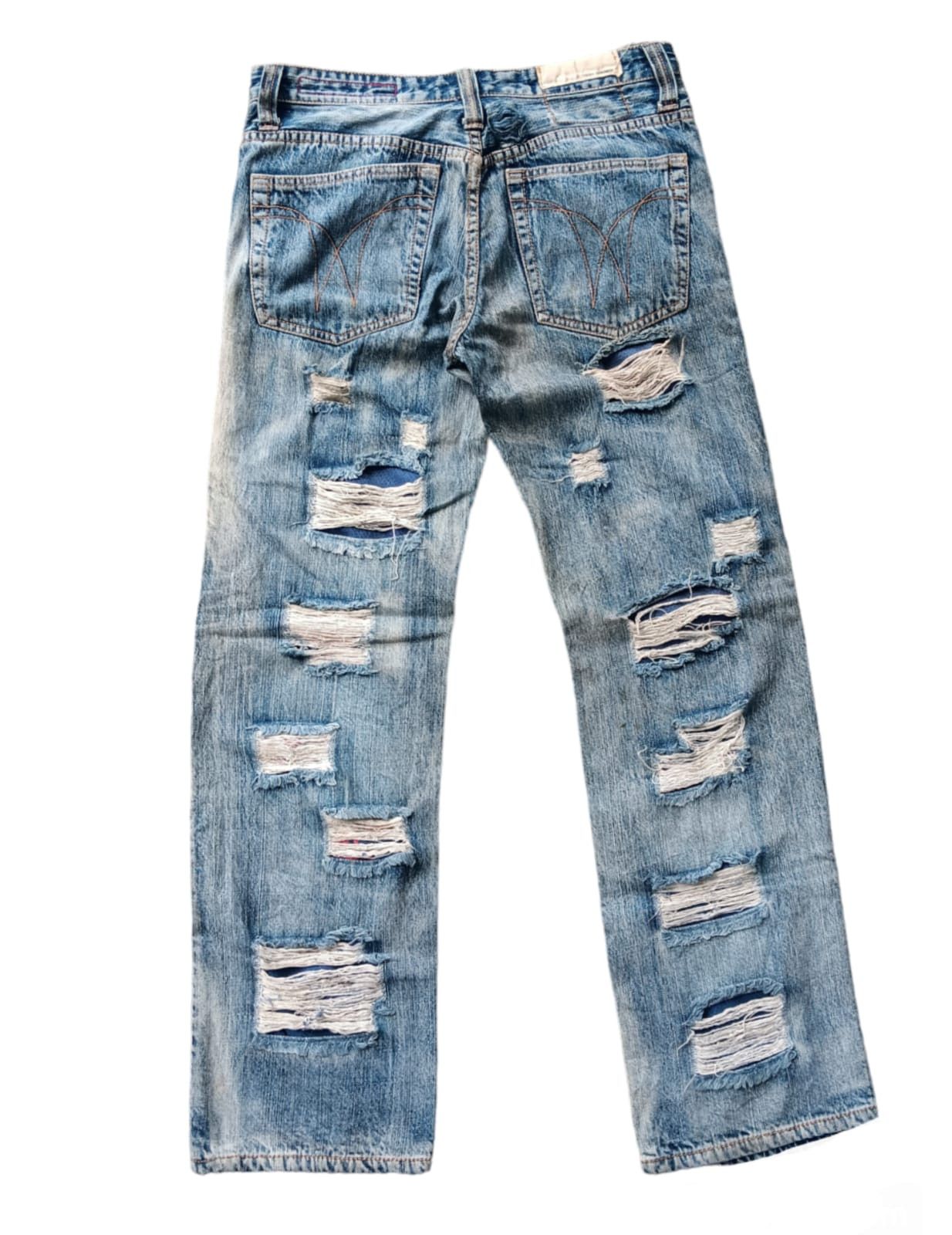 If Six Was Nine Double layered Tough jeans Smith distressed vintage jeans Size US 32 / EU 48 - 7 Thumbnail