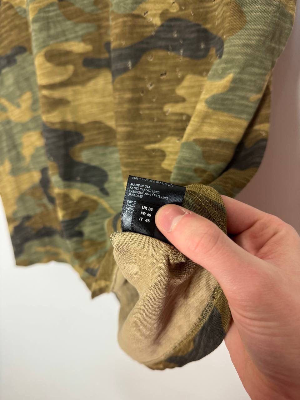 Amiri FW17 Amiri camo shotgun oversized tee Size US S / EU 44-46 / 1 - 16 Thumbnail