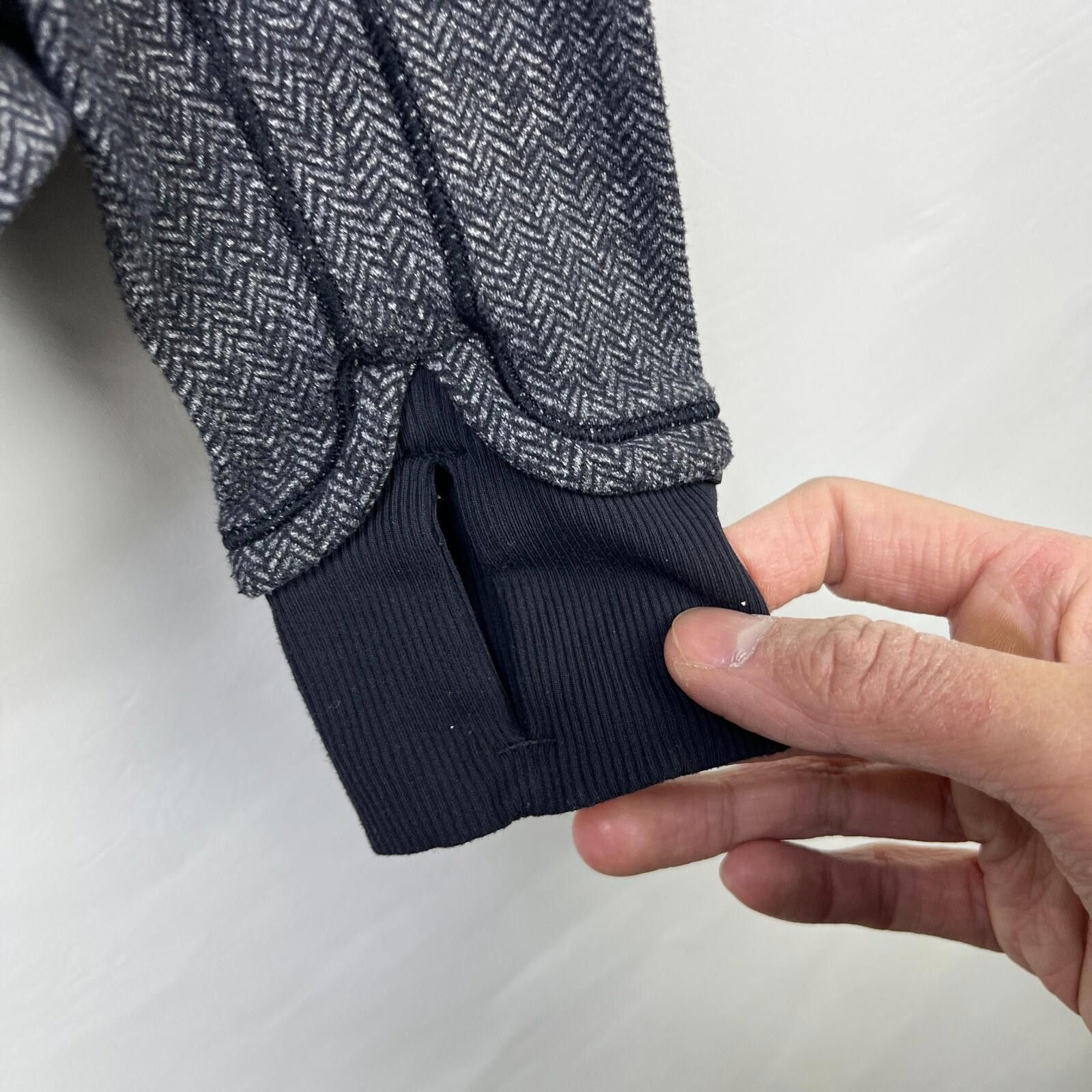 Lululemon Lululemon Base Runner 1/2 Zip Heather Herringbone Black 9 Size L / US 10 / IT 46 - 6 Thumbnail