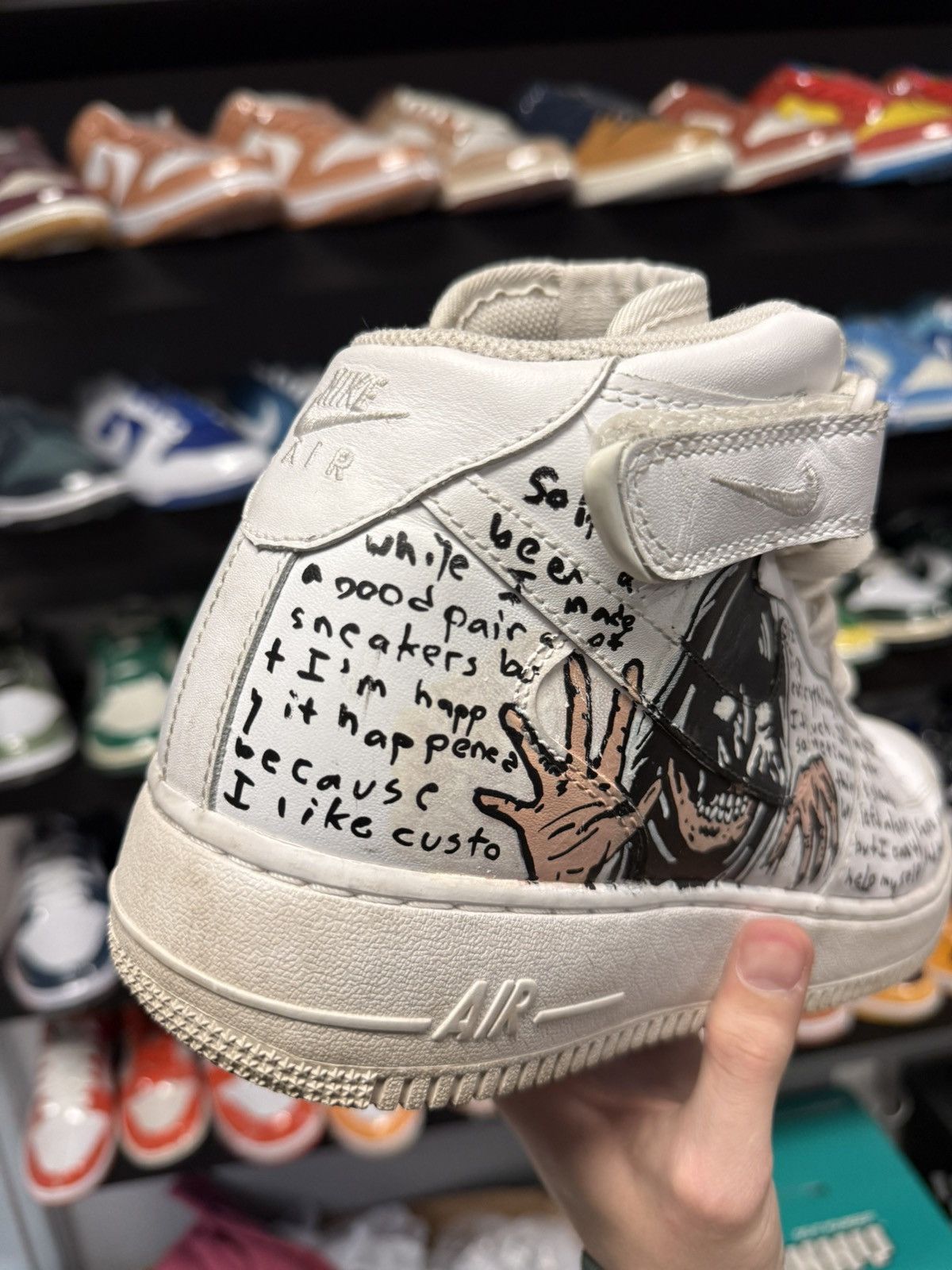 Nike × Warren Lotas Nike Warren Lotas Air Force 1/1 Made By Warren 2015 RARE Size US 12 / EU 45 - 7 Thumbnail
