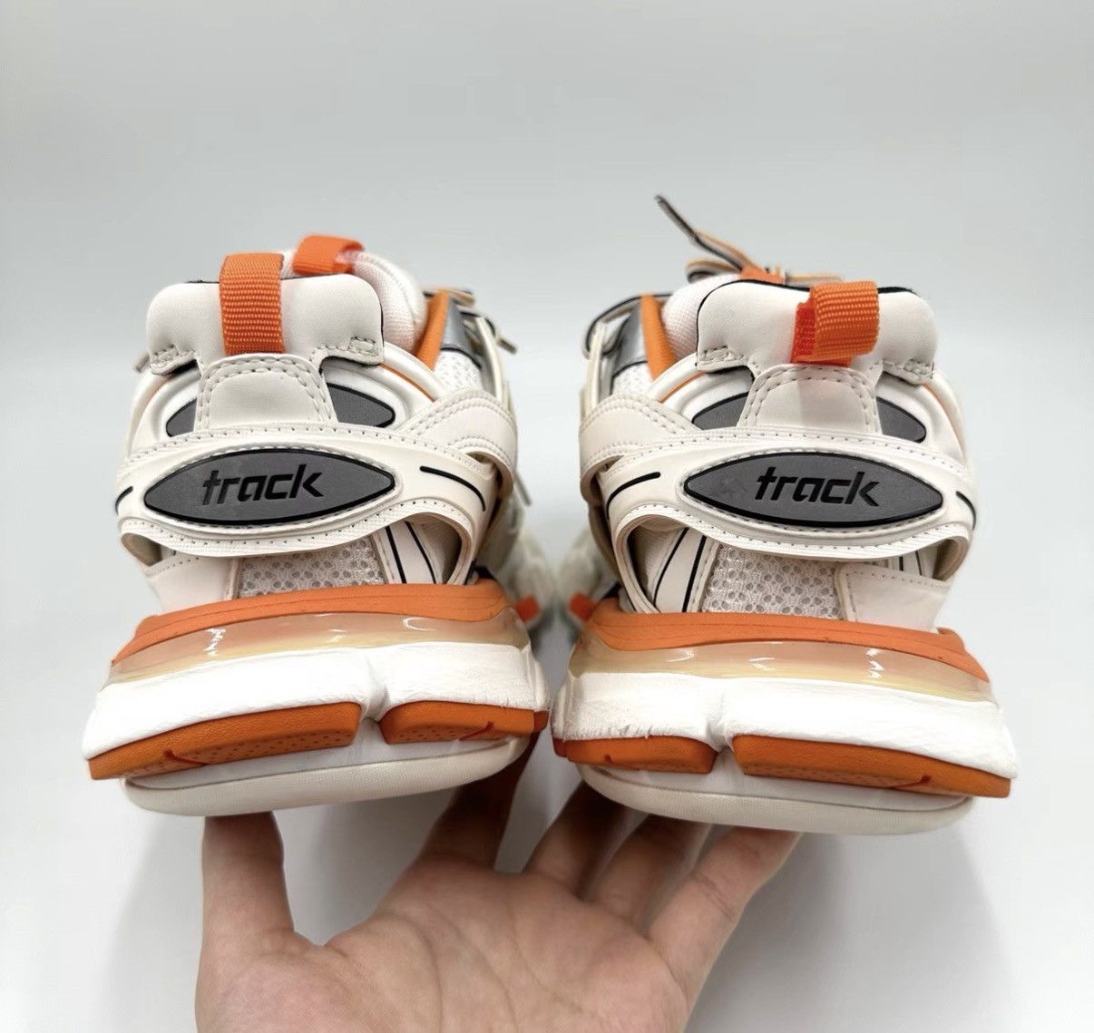 Balenciaga Balenciaga Track White Orange Dad Sneakers K12 Size US 8 / IT 38 - 3 Thumbnail
