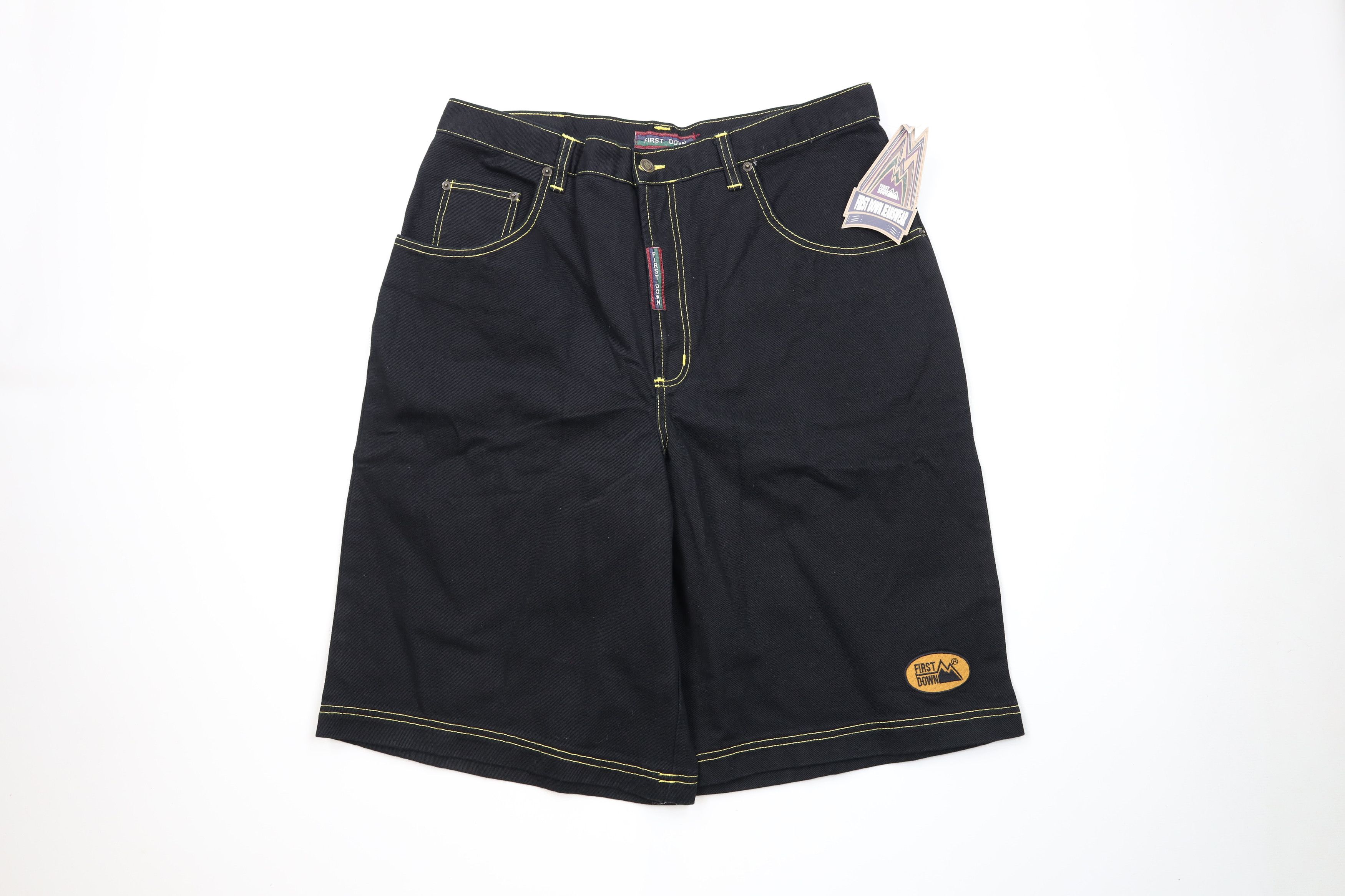 Vintage Deadstock Vintage 90s Streetwear Denim Jean Shorts Jorts Size US 42 / EU 58 - 1 Thumbnail