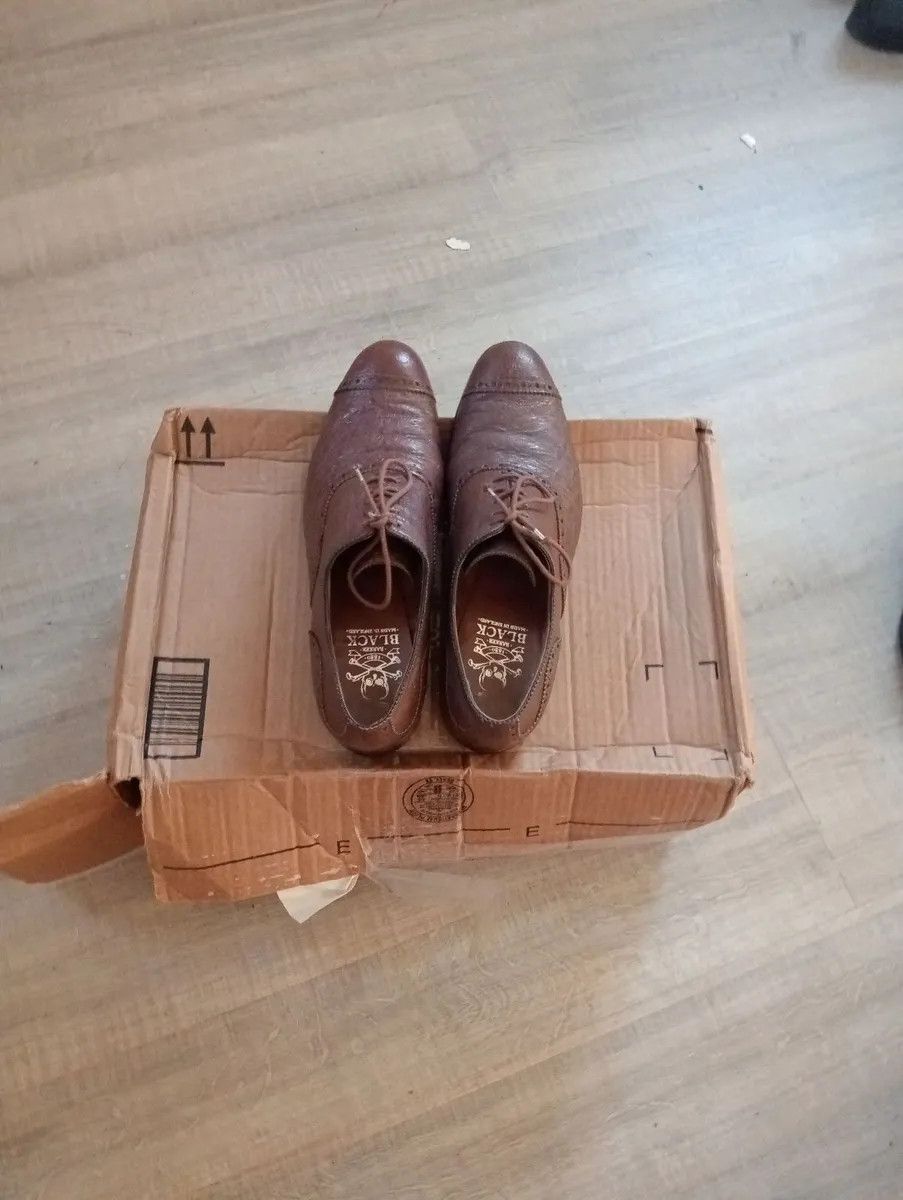 Other Barker Black Ostrich Shoes Size US 8.5 / EU 41-42 - 5 Thumbnail