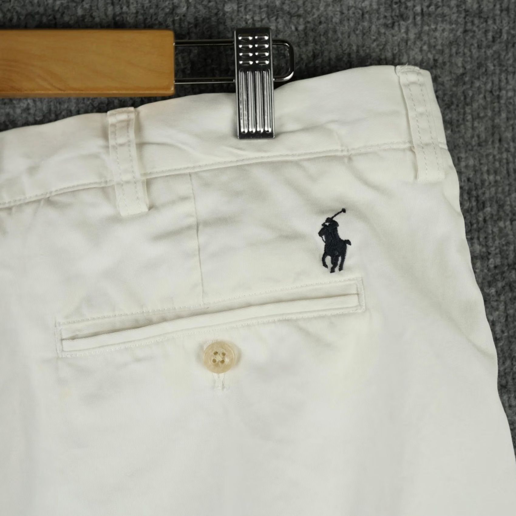 Polo Ralph Lauren VINTAGE Polo Ralph Lauren Pants Mens 38x32 White Suffield Chino Straight Fit Casual Business Mens Size US 38 / EU 54 - 7 Thumbnail