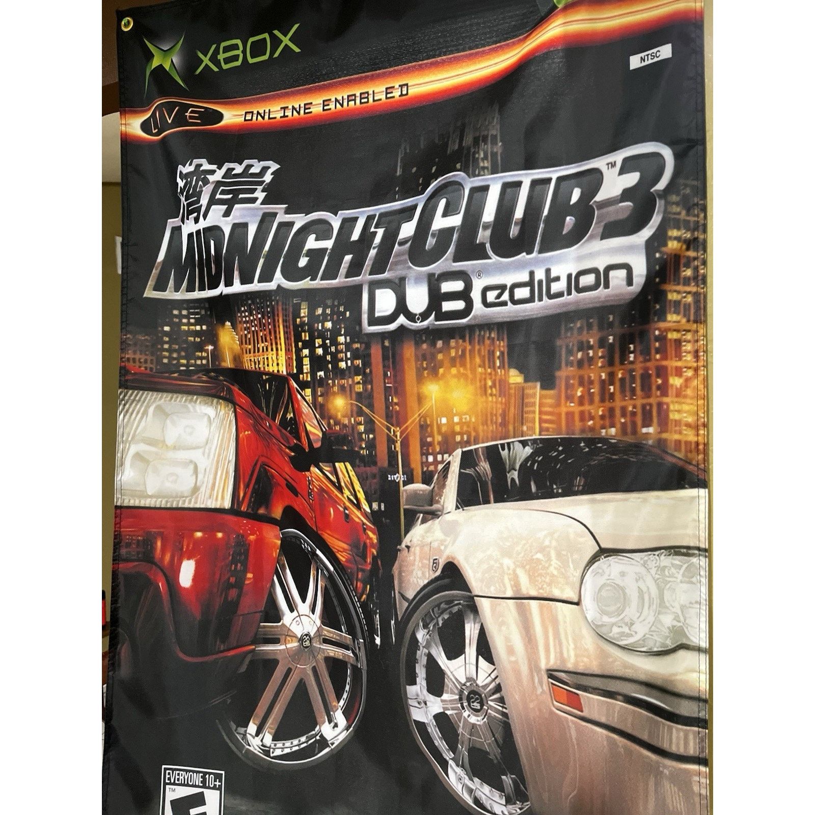 Microsoft Midnight Club 3 Dub Edition 5ft Flag Microsoft XBOX Rockstar Size ONE SIZE - 3 Thumbnail