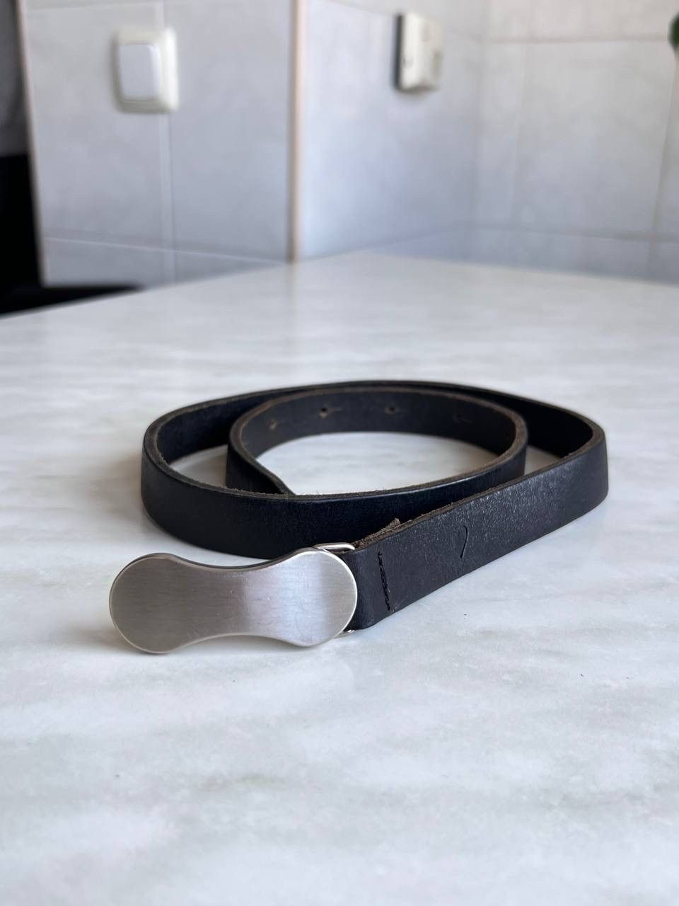 MCM Vintage MCM Italy leather Woman’s belt black 90s heart logo Size 38 - 1 Thumbnail