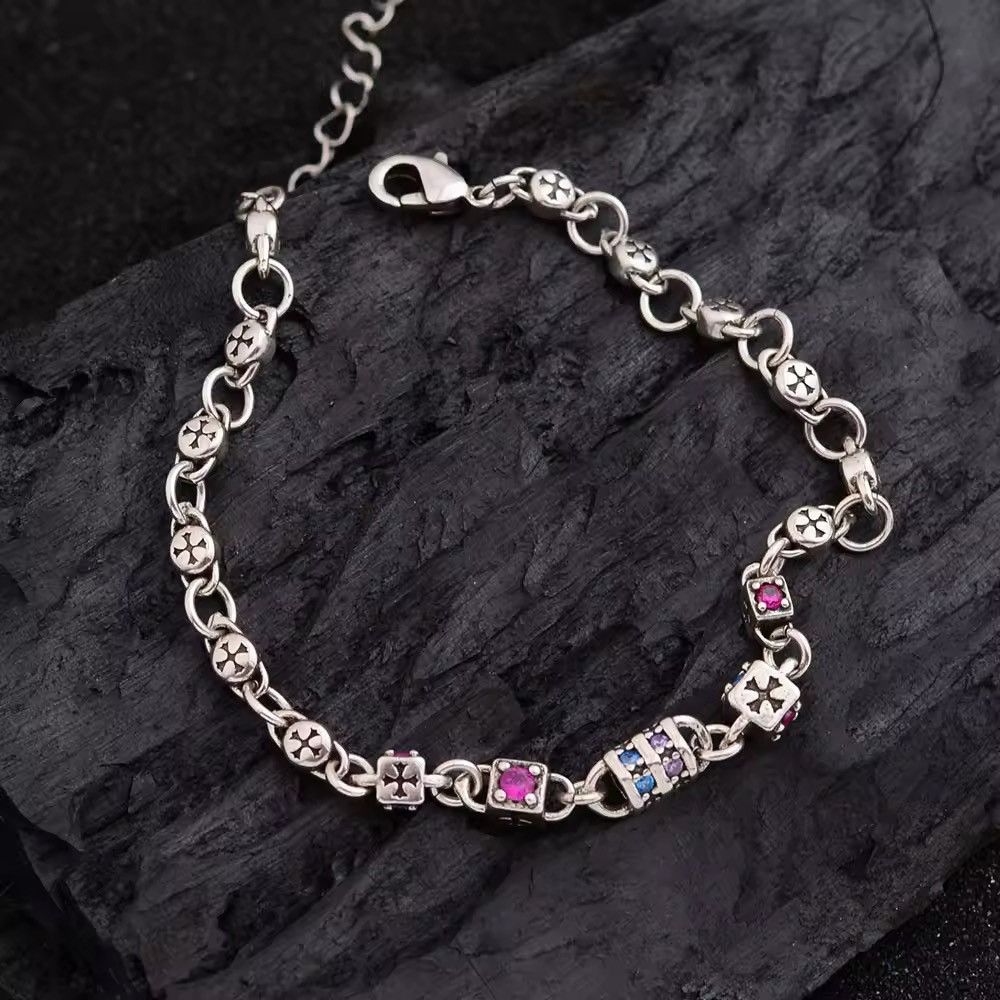 Jewelry Shiny Colorful Crystal Bracelet Size ONE SIZE - 5 Thumbnail