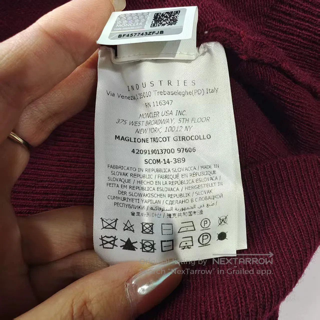 Moncler moncler maroon sweater size M for sale. Size US M / EU 48-50 / 2 - 5 Thumbnail