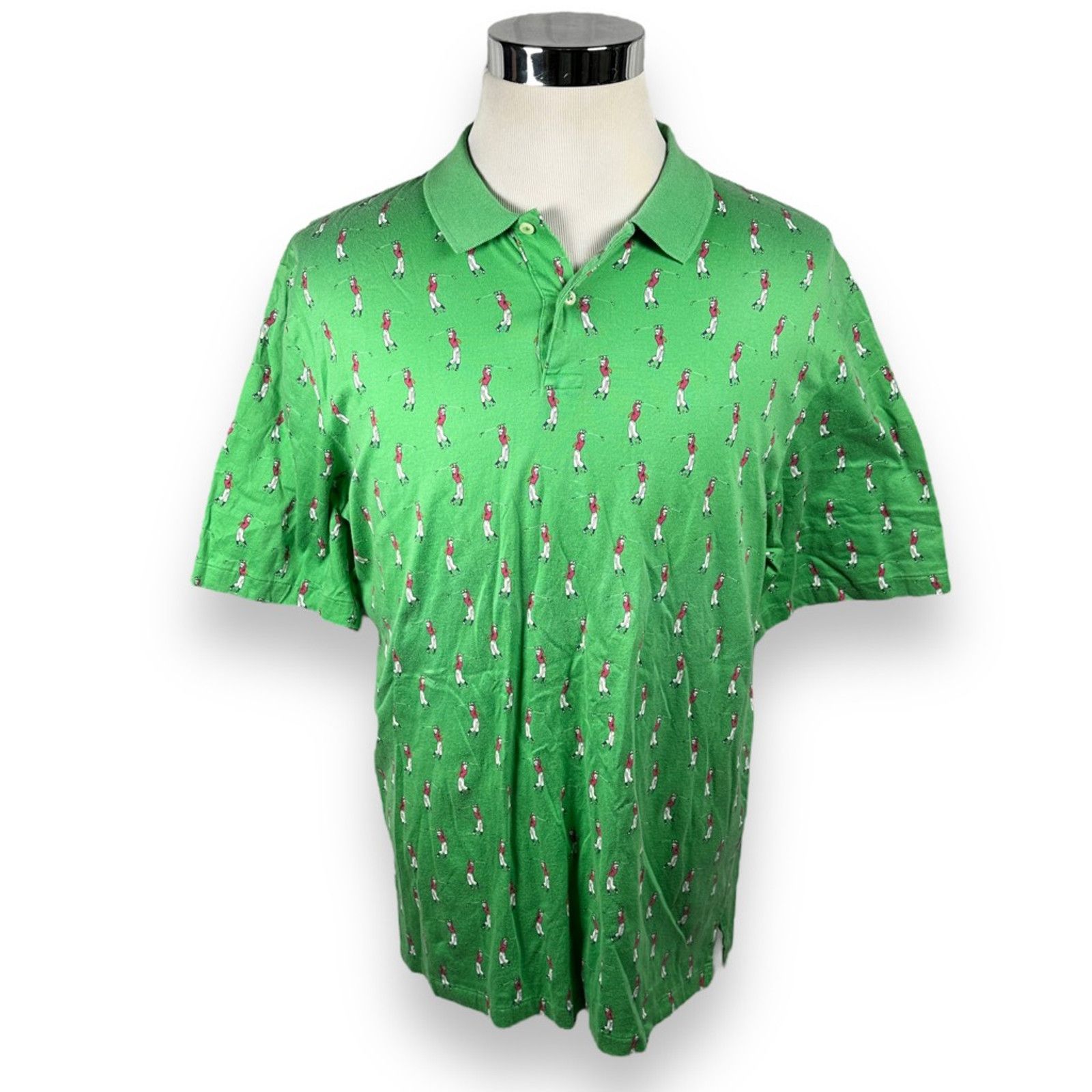 Ralph Lauren Polo Ralph Lauren Golf Shirt Vintage Green Golfer USA L Size US L / EU 52-54 / 3 - 1 Thumbnail