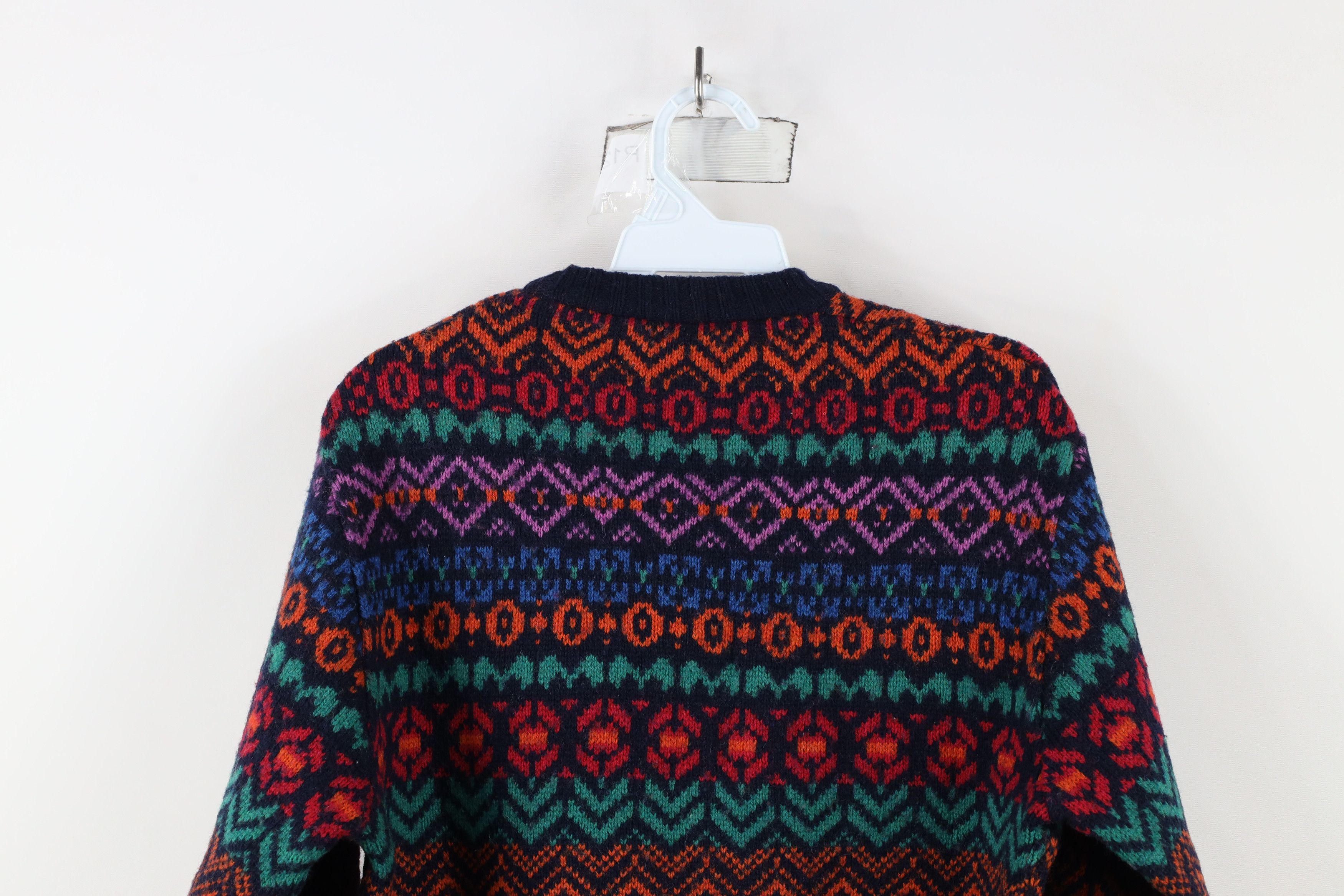 Vintage Vintage 90s Streetwear Fair Isle Wool Blend Knit Sweater Size US M / EU 48-50 / 2 - 8 Thumbnail