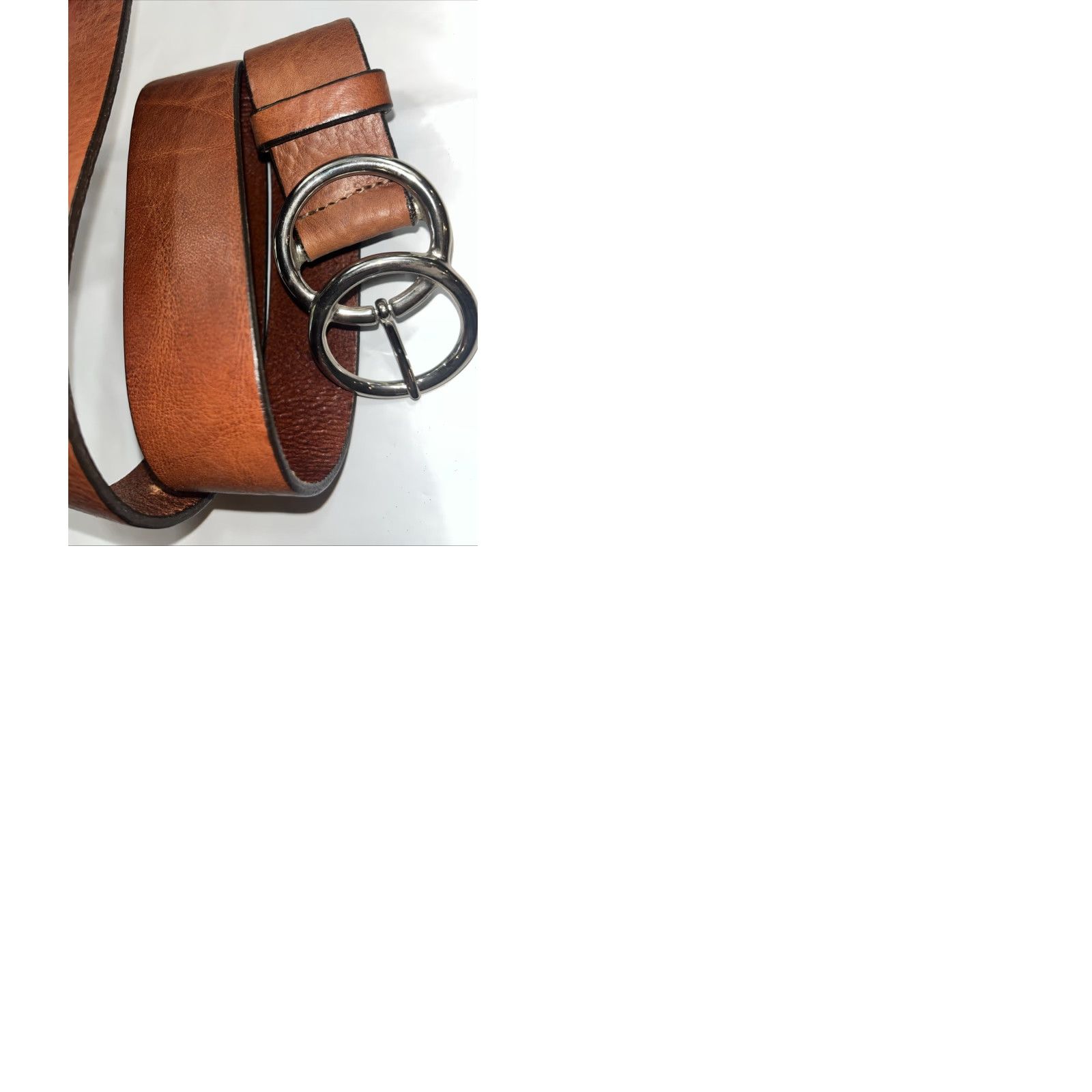 Old Navy Old Navy Belt—Brown Leather Belt Women’s Medium 25-31” Adjustable Buckle Italian Leather USA Made Size ONE SIZE - 9 Thumbnail