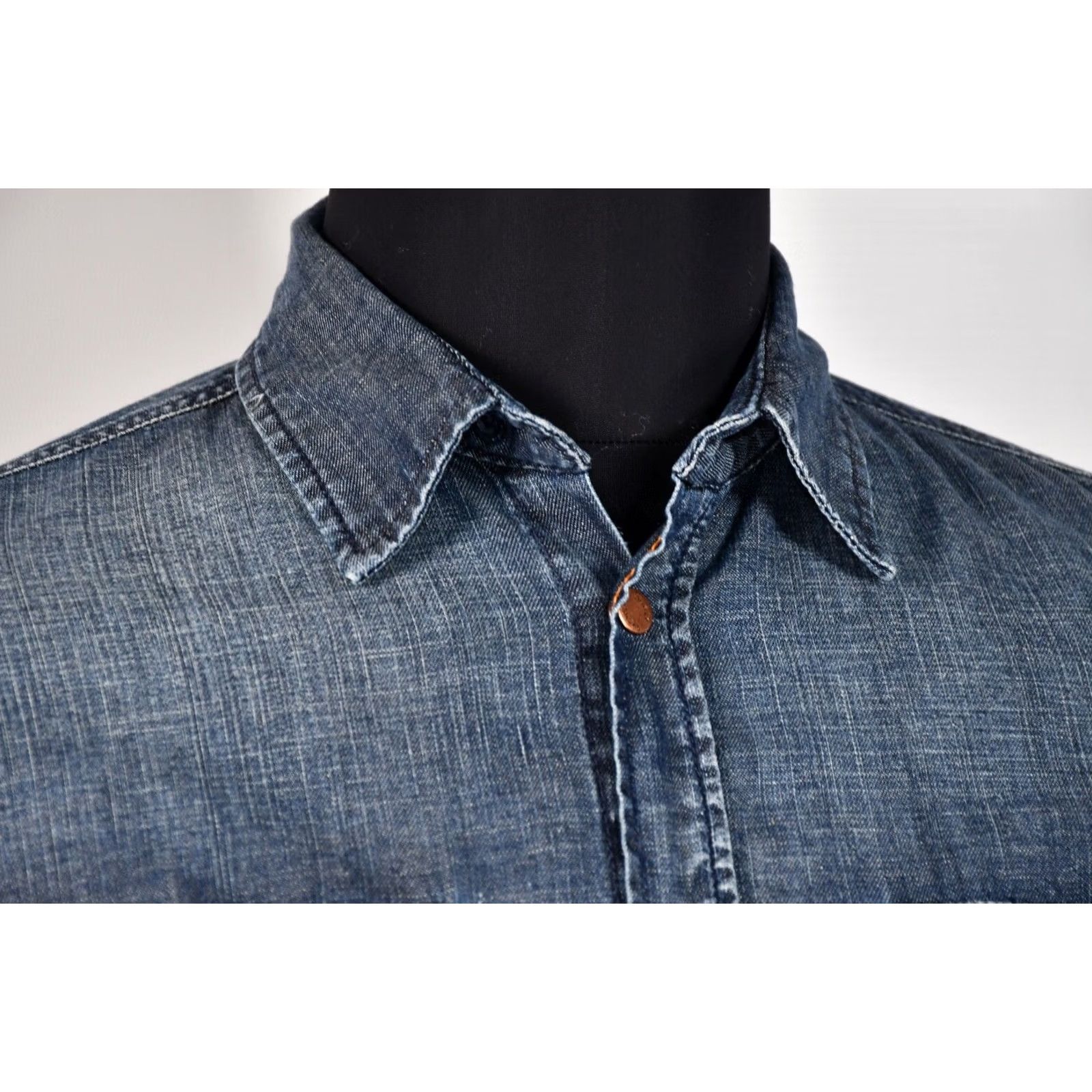 Nudie Jeans Nudie Jeans Western Denim Shirt Men S Size US S / EU 44-46 / 1 - 6 Thumbnail