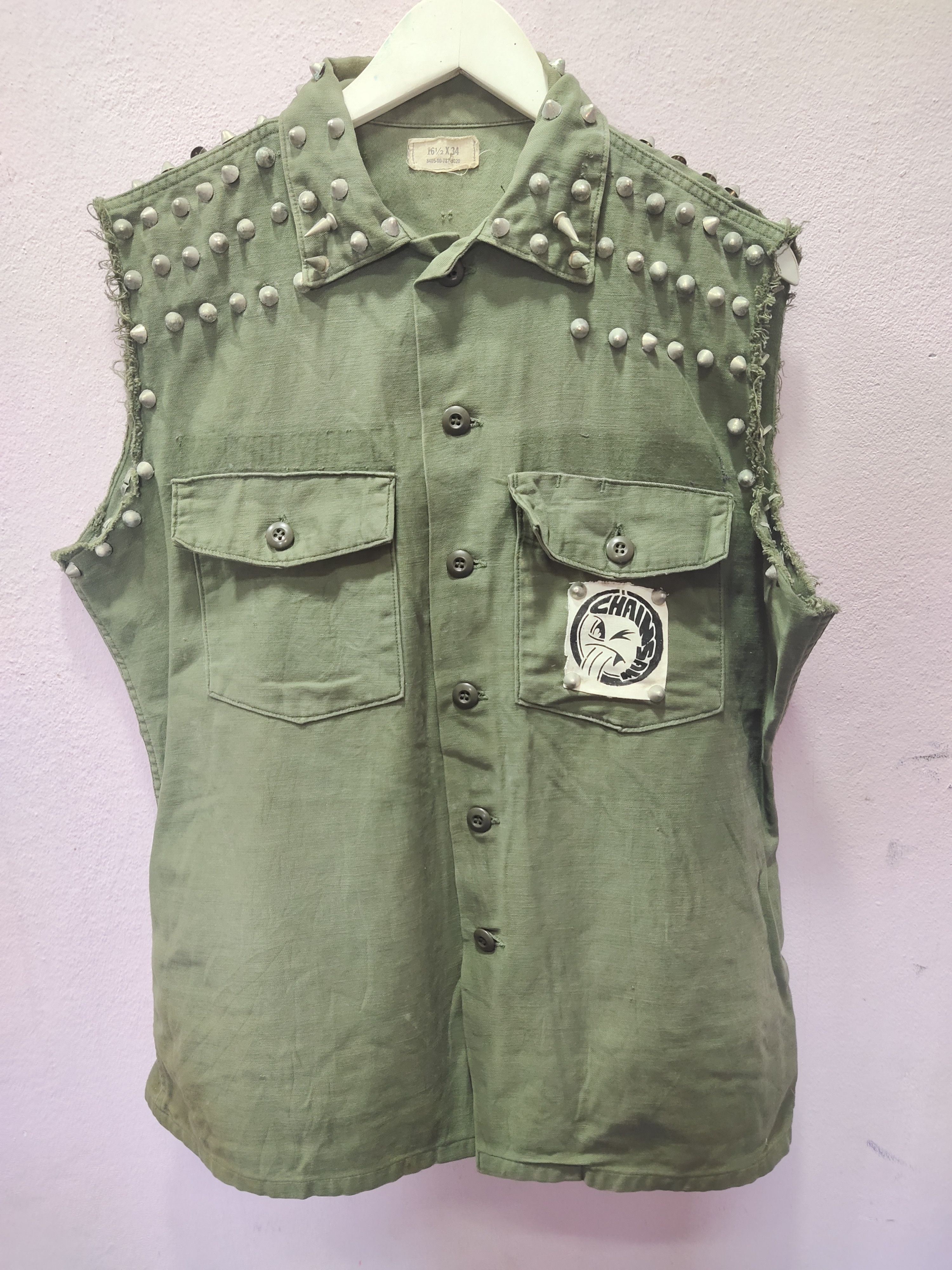 Vintage Army OG 107 Field Shirt Custom Made Madpunk Inspired
