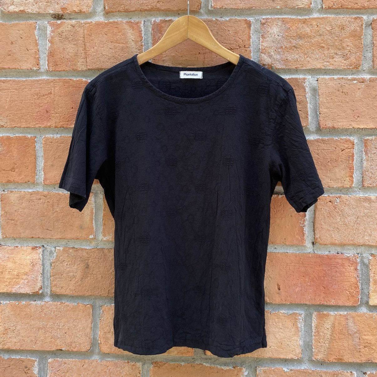 Issey Miyake Plantation Black Textured Short Sleeve Blouse Size S / US 4 / IT 40 - 1 Thumbnail