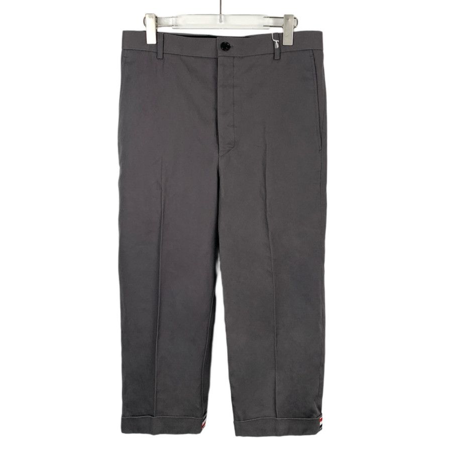 Thom Browne Thom Browne Pants GreyStraight Trousers (Size 1) Size 40L - 1 Thumbnail