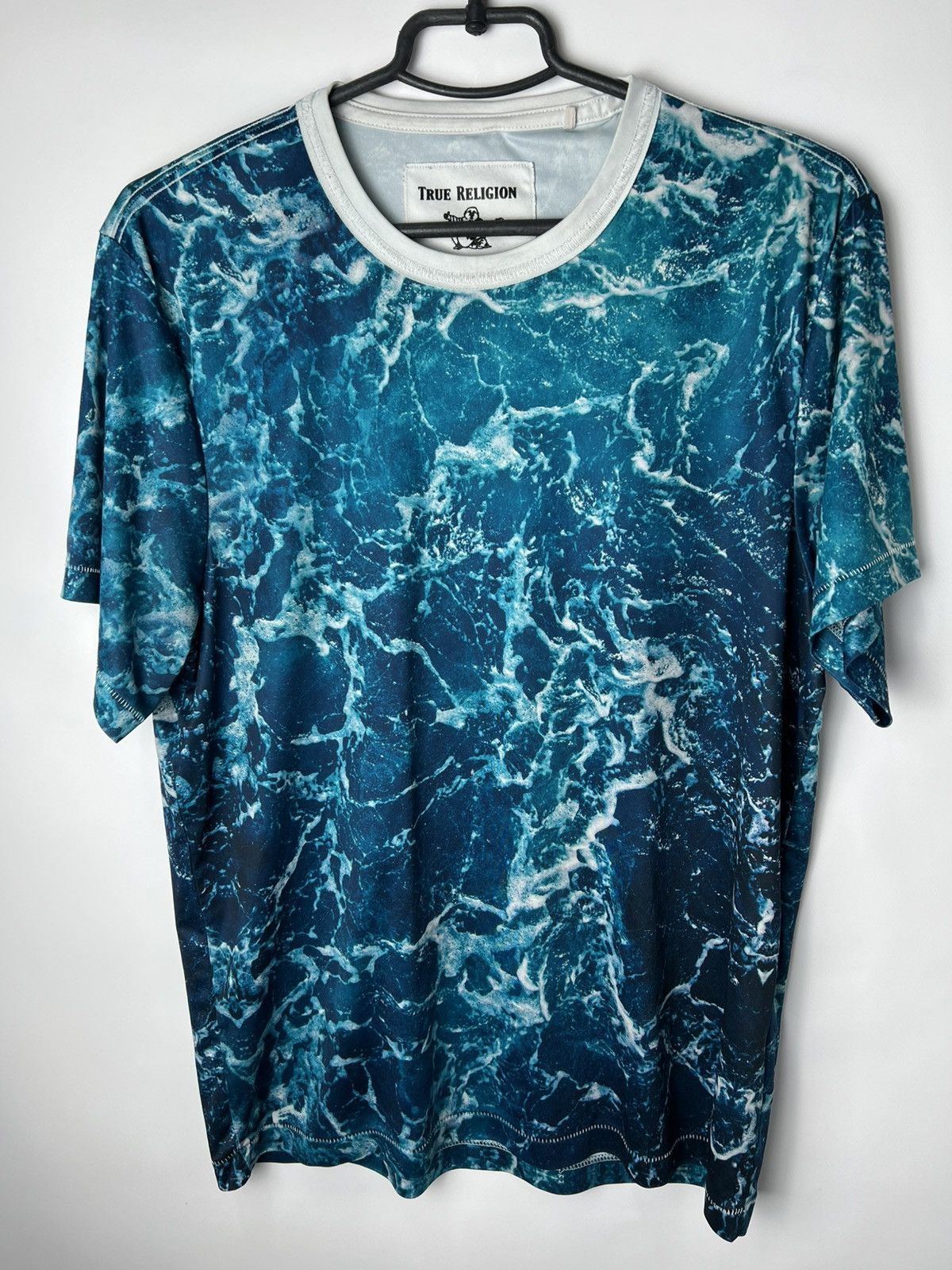 Japanese Brand Vintage streetwear y2k True Religion Sublimated Waves Print Size US M / EU 48-50 / 2 - 1 Thumbnail