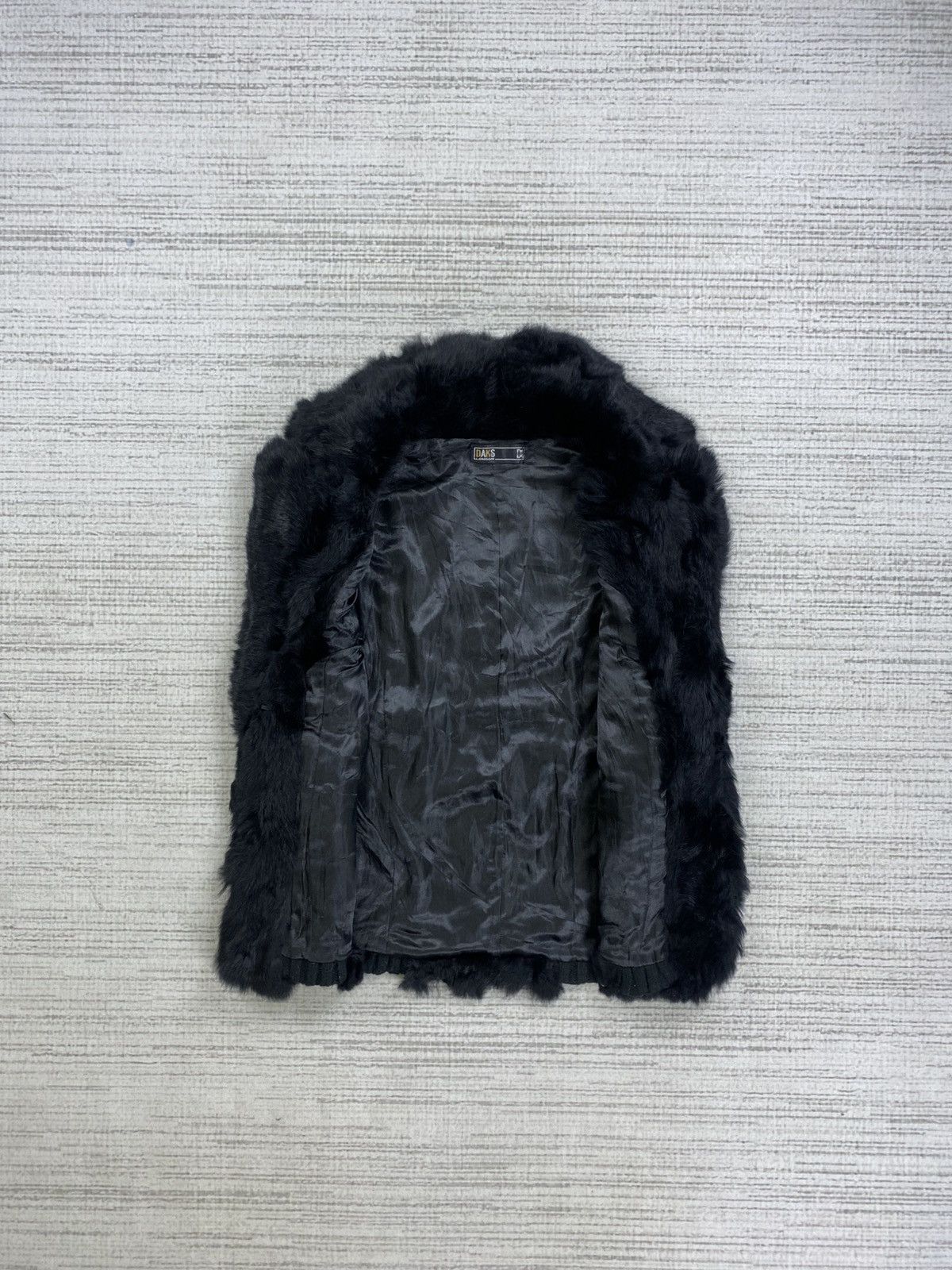 DAKS Vintage Daks London Rare Black Rabbit Fur Vest Size US S / EU 44-46 / 1 - 6 Thumbnail