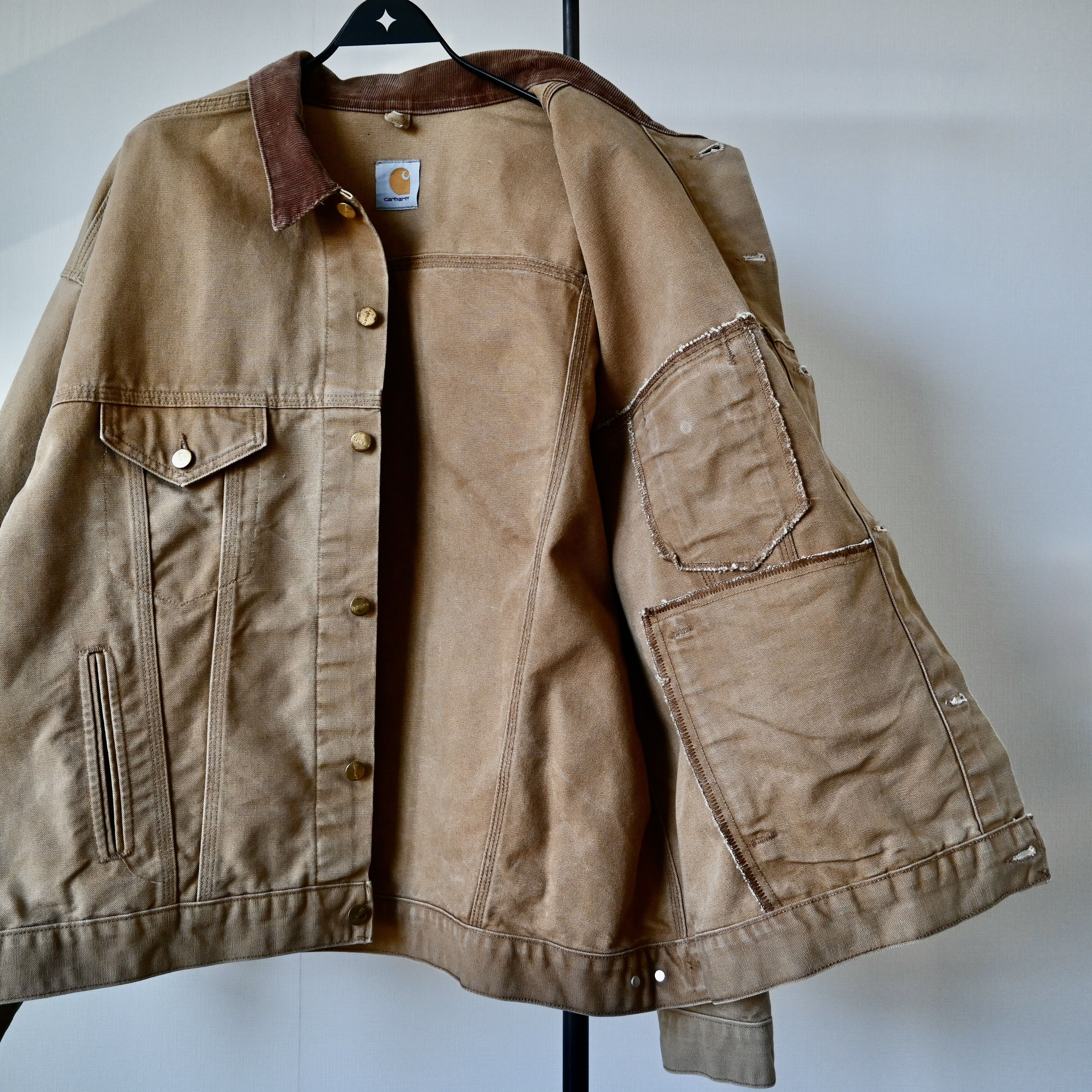 Carhartt VTG 1990s Carhartt Trucker Jacket, brown duck, made in USA Size US XXL / EU 58 / 5 - 13 Thumbnail
