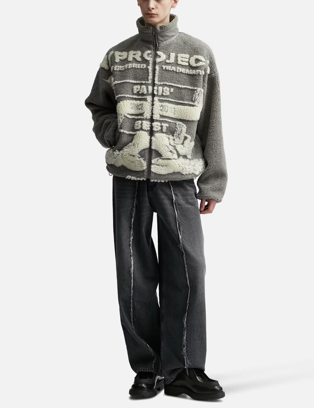 Y/Project Y/PROJECT Paris' Best Jacquard Fleece Jacket Oversized Size US S / EU 44-46 / 1 - 4 Thumbnail