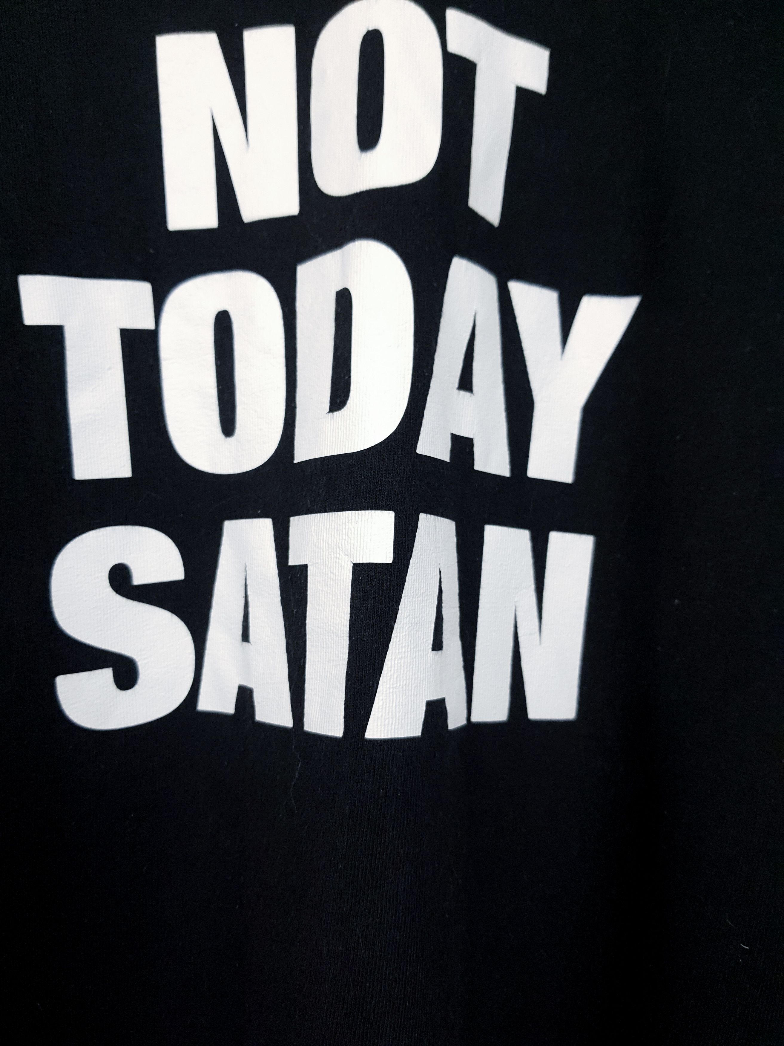 Japanese Brand × Vision Streetwear NOT TODAY SATAN Adult Sex Porn Humor Y2K Grail T Shirt Size US L / EU 52-54 / 3 - 3 Thumbnail
