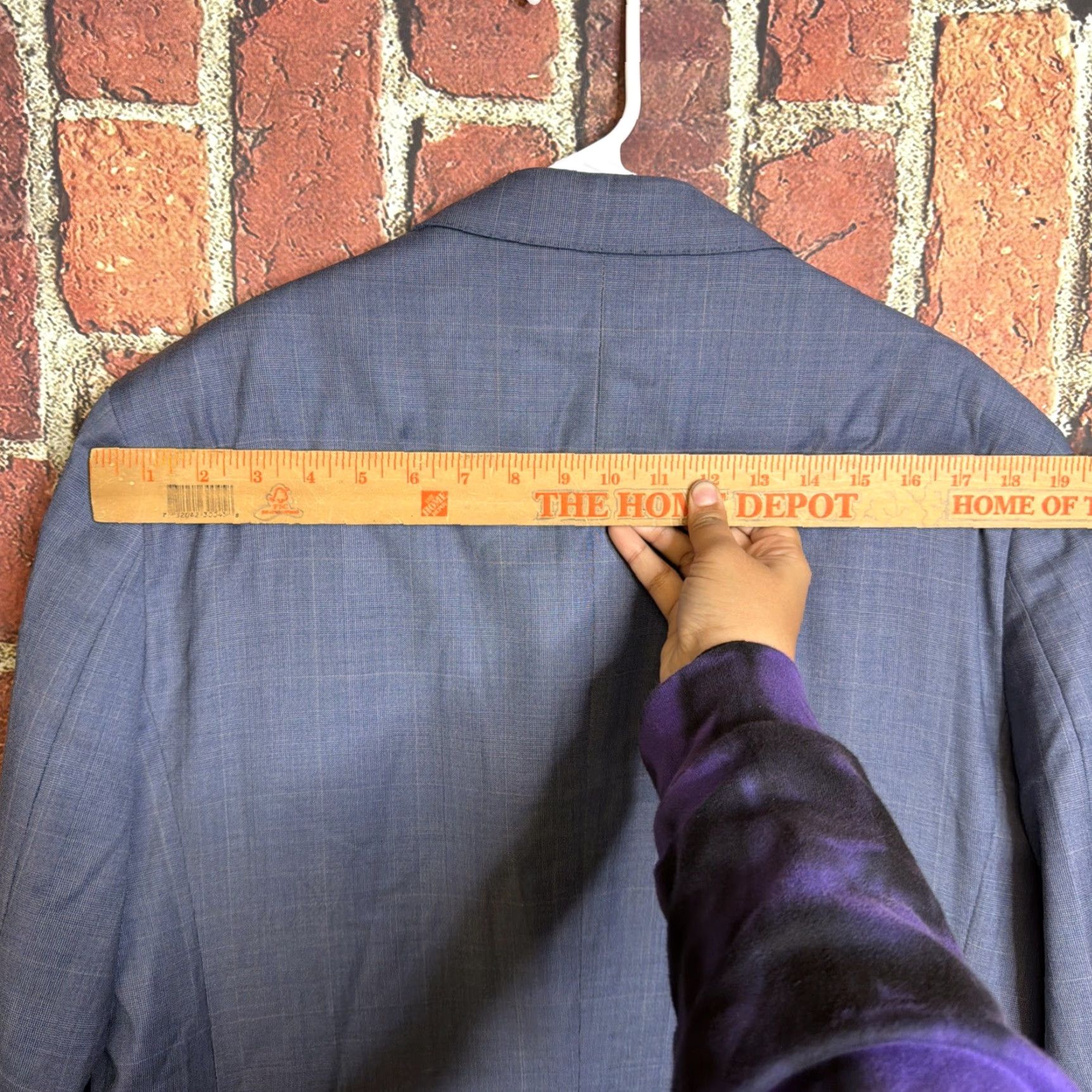Jos. A. Bank Jos A Bank Reserve Mens Striped Blazer Blue 44R 100% Wool Sustaina Wool Size 44R - 4 Thumbnail