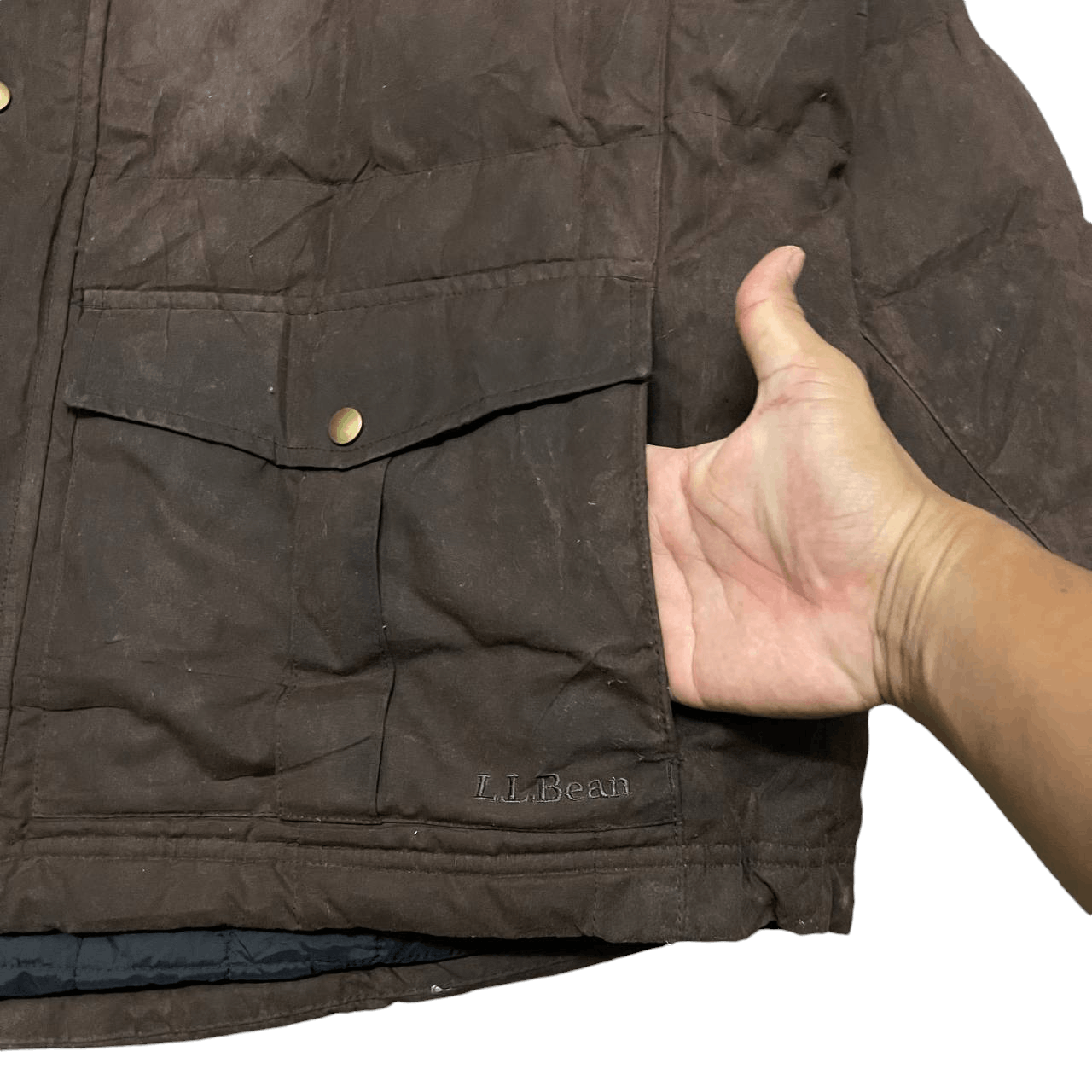L.L. Bean L.L. Bean Waxed Goose Down Puffer Jacket Size US XL / EU 56 / 4 - 6 Thumbnail