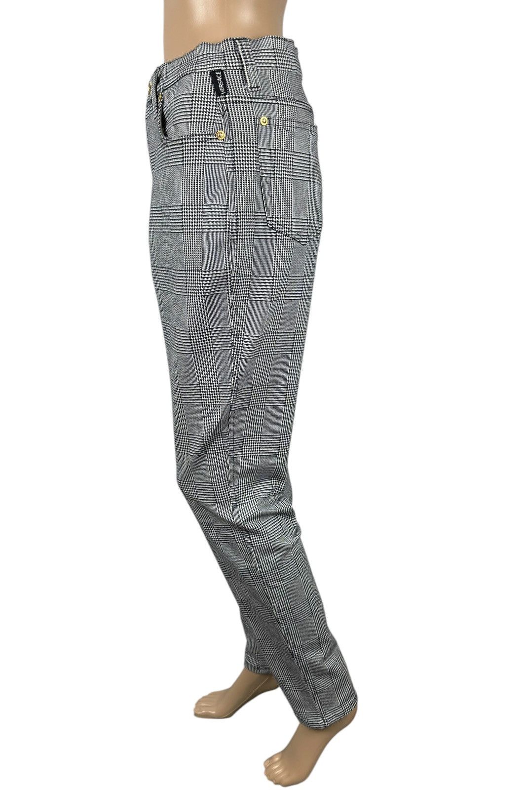 Versace Jeans Couture × Vintage Versace Jeans Couture Vintage Check Pants 1990s size 32 Size 32" / US 10 / IT 46 - 4 Thumbnail