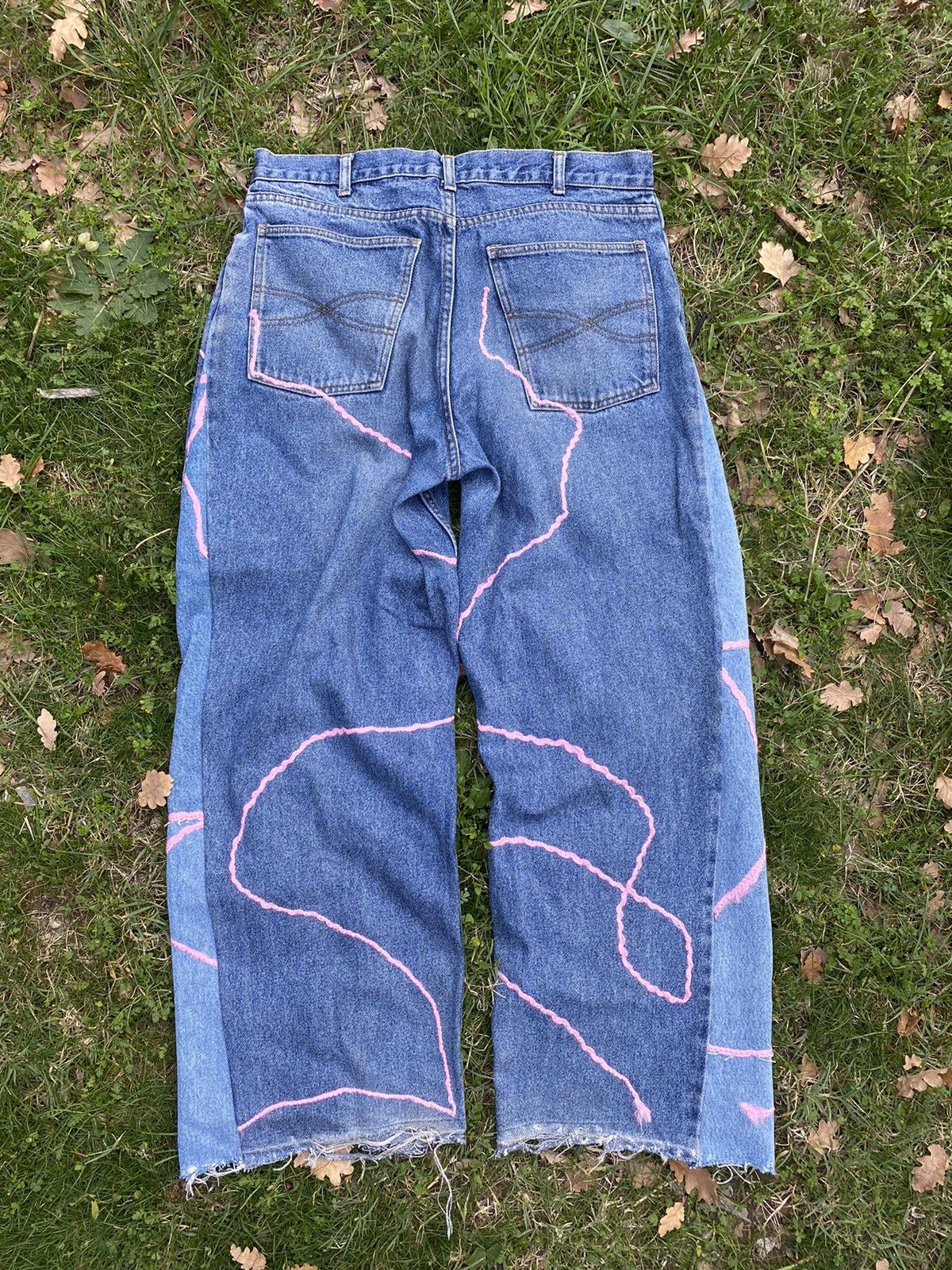 Vintage Baggy jeans custom Size US 33 - 3 Thumbnail