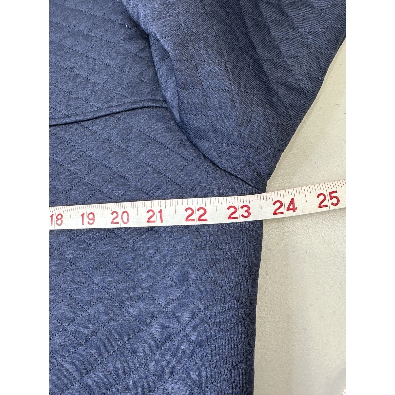 Cremieux Men's Lg Cremieux Quilted 1/4 Zip Faux Suede Elbow Patches Size US L / EU 52-54 / 3 - 3 Thumbnail