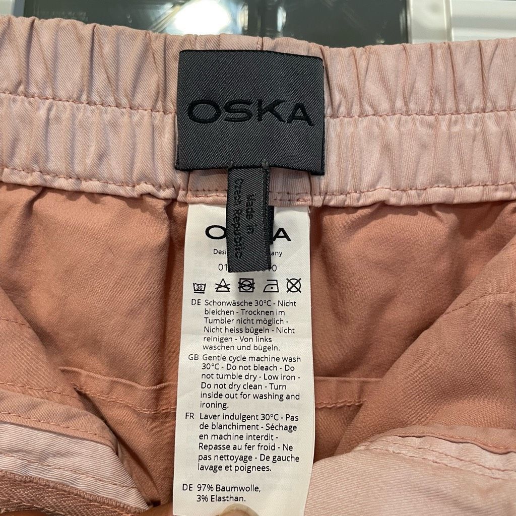 OAMC OSKA Womens Flat Front Pants Size 2 Pink Garment Dye Matte Finish Slow Fashion Size 30" / US 8 / IT 44 - 3 Thumbnail
