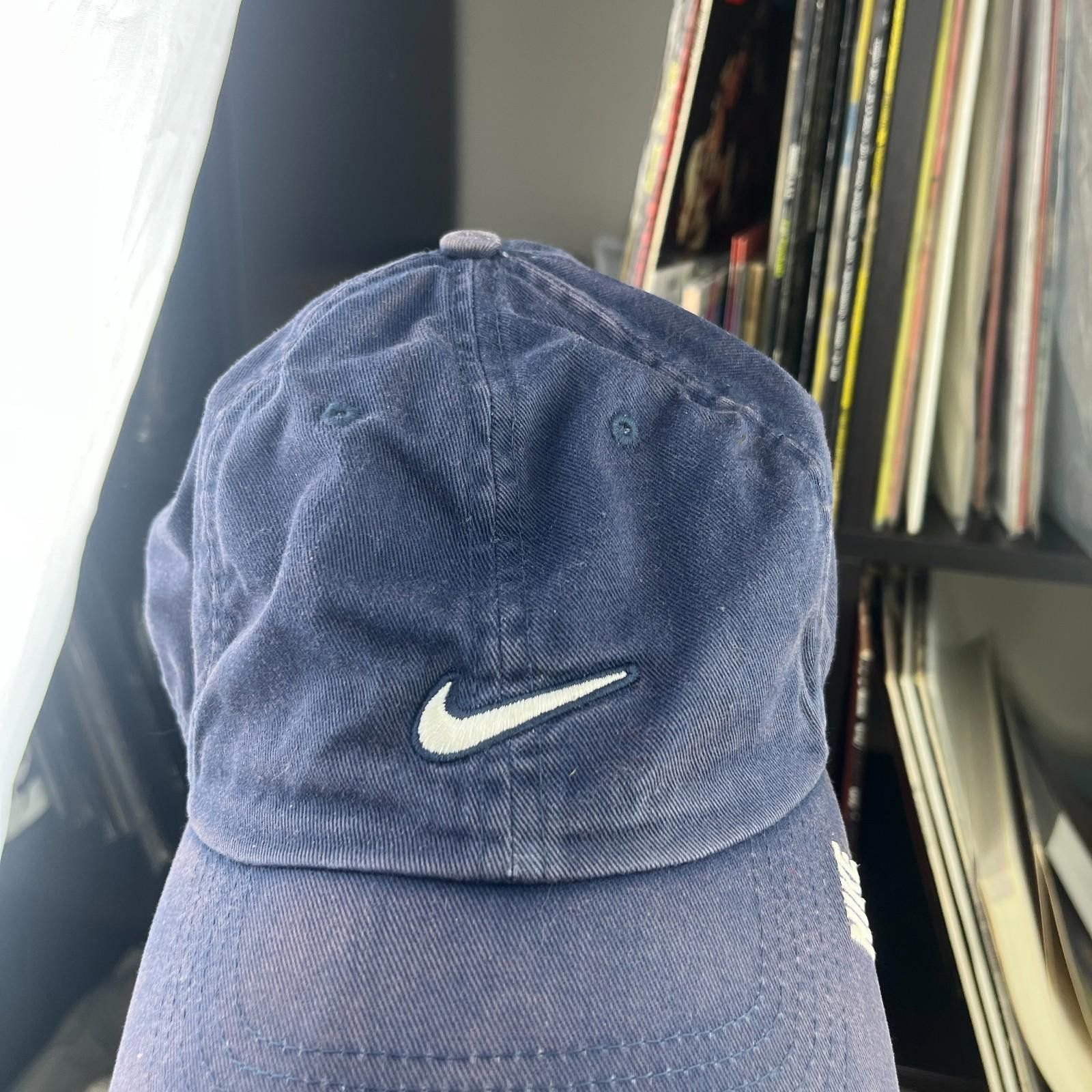 Nike Vintage Nike Sun Faded Swoosh Strapback Hat Y2K Size ONE SIZE - 2 Thumbnail