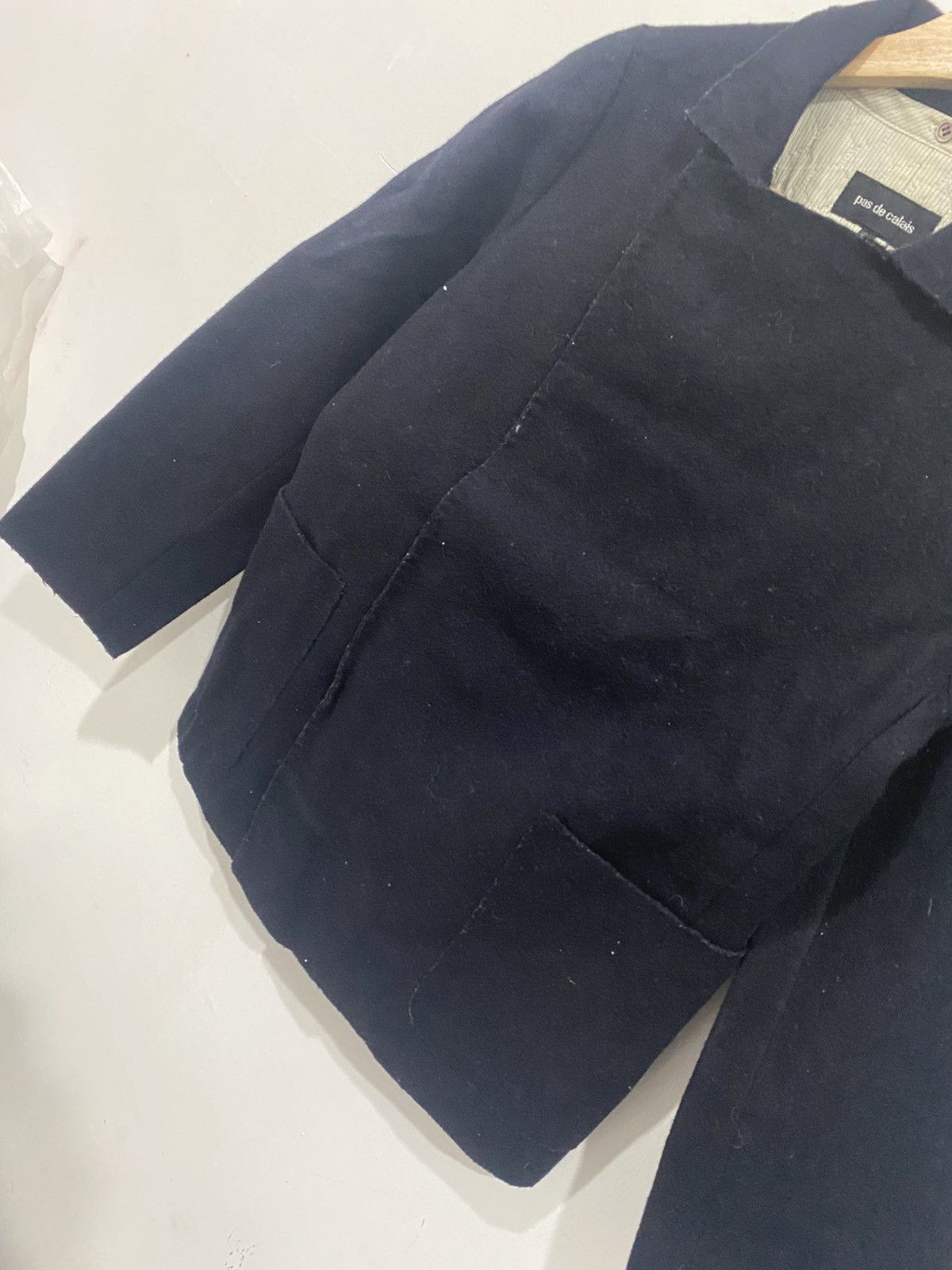 Pas de Calais Pas De Calais Navy Blue Coat Wool Blend Jacket Size US S / EU 44-46 / 1 - 5 Thumbnail