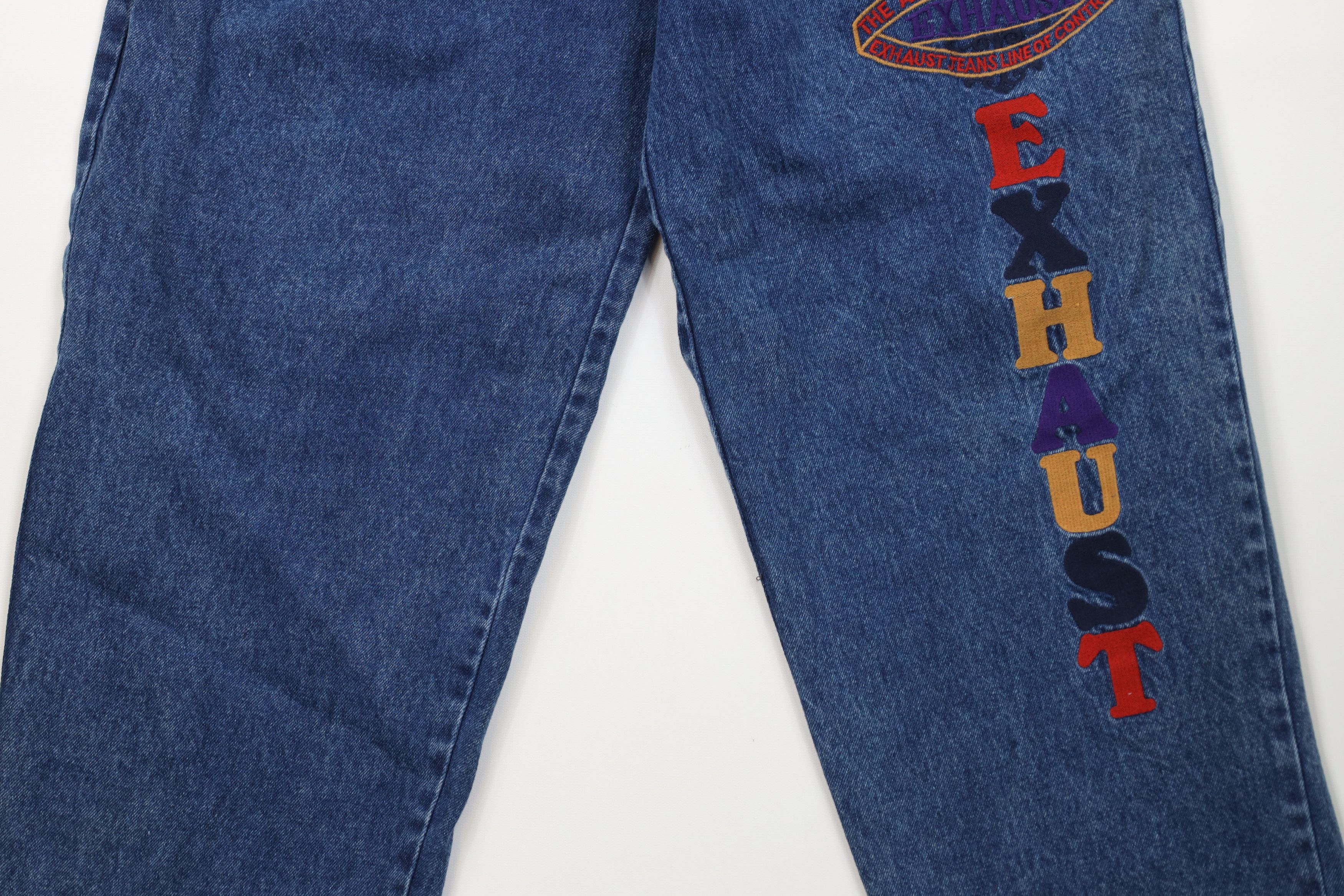 Vintage Deadstock Vintage 90s Streetwear Skateboard Jeans 8 Ball Size US 33 - 3 Thumbnail