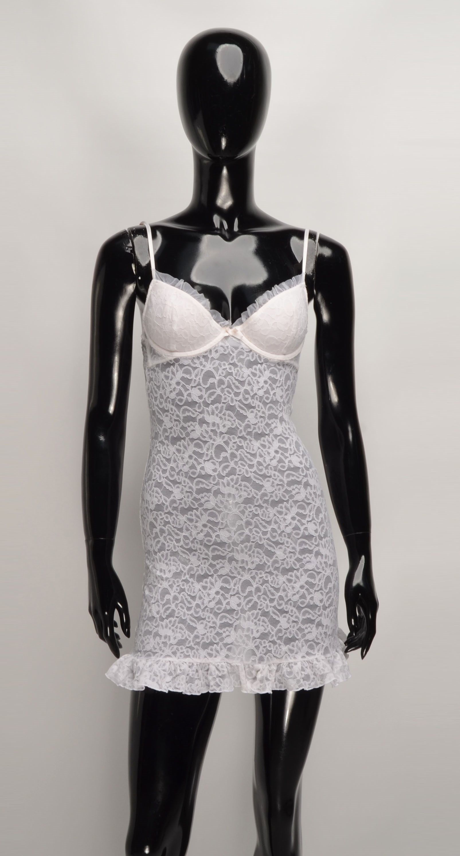 Designer × Victoria's Secret × Vintage Victorias Secret The Lacie Y2K Sexy Coquette Lace Mini Dress Size S / US 4 / IT 40 - 1 Thumbnail