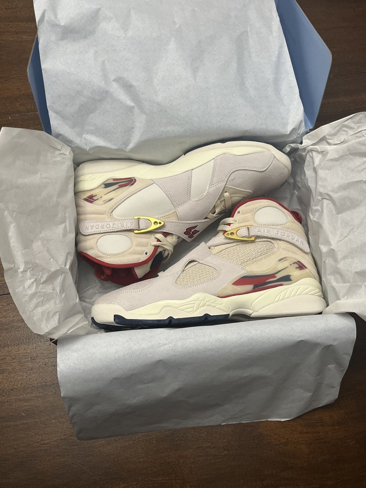 image of Jordan Nike Jordan 8 Retro Sp Solefly Mi Casa Es Su Casa Shoes in White, Men's (Size 11)