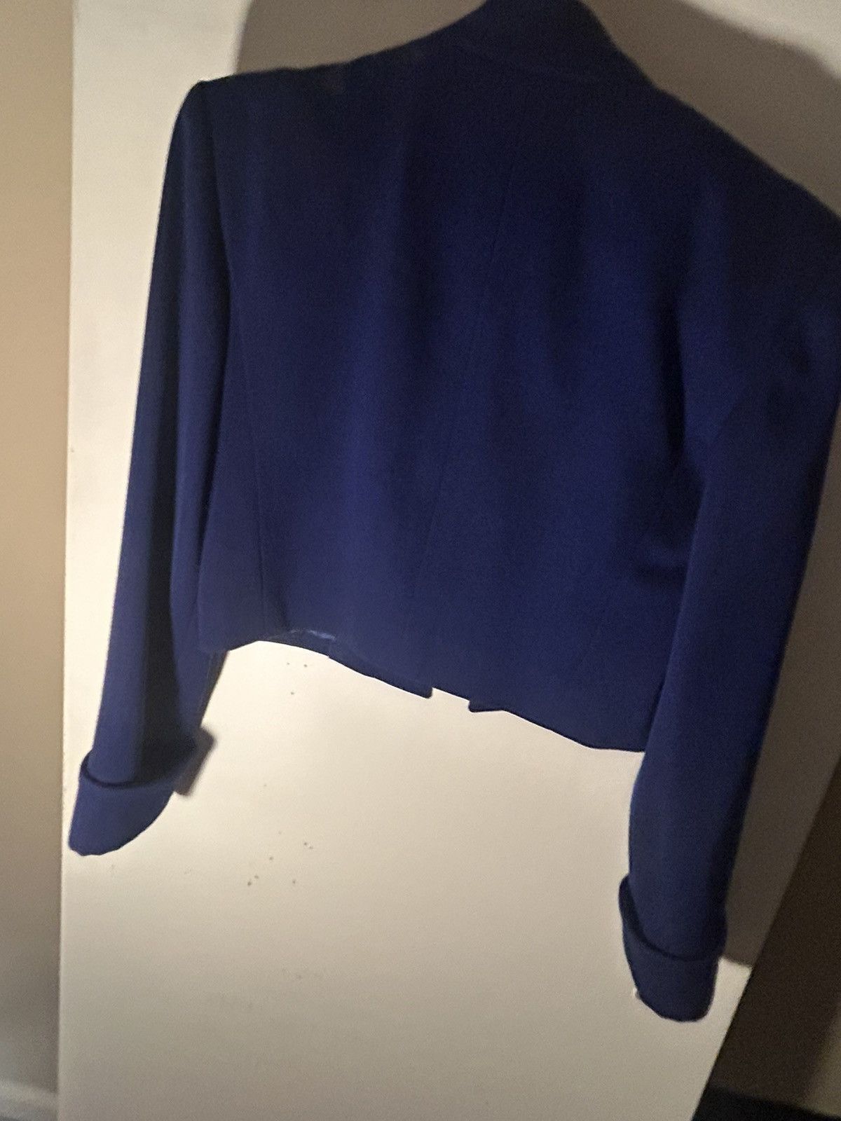 Jean-Louis Scherrer cintage Jean-Louis Scherrer 1980's Blue Blazer Size S / US 4 / IT 40 - 2 Thumbnail