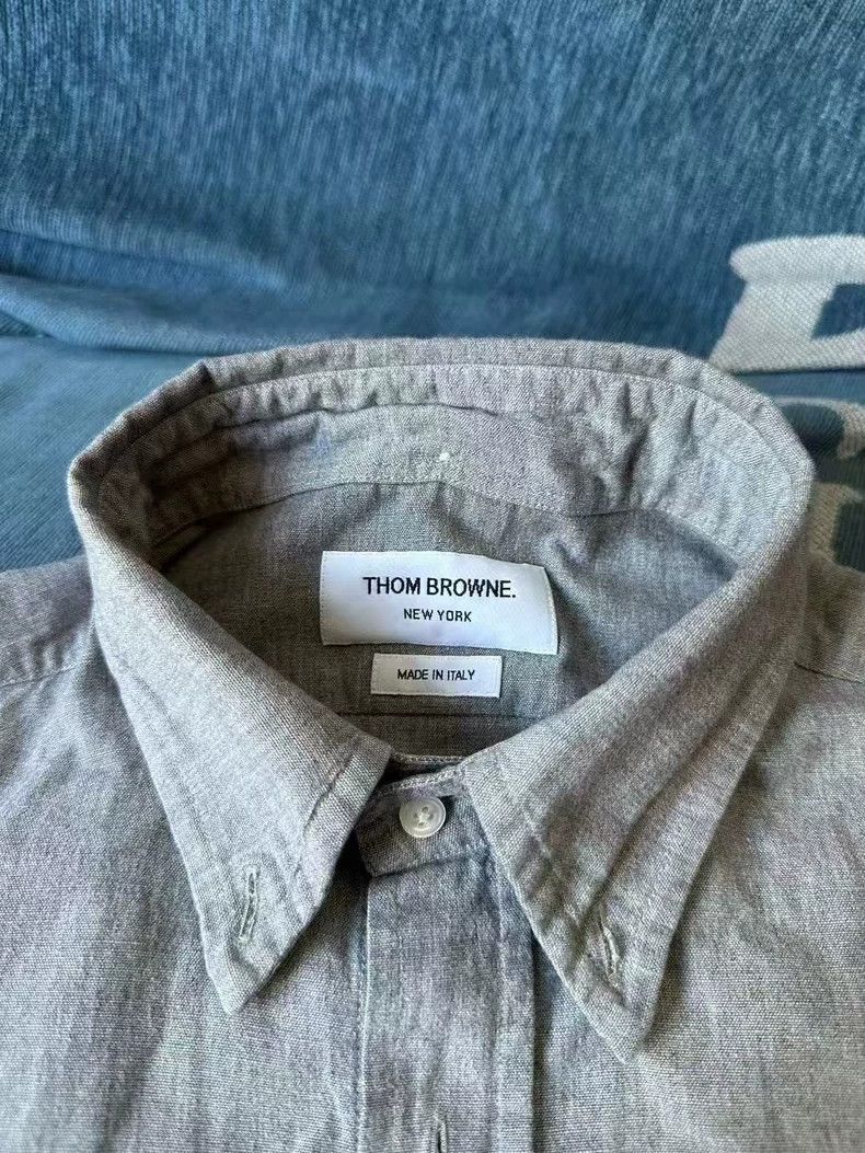 Thom Browne THOM BROWNE Grey cuffband shirt 2502-Nextarrow Size US XS / EU 42 / 0 - 4 Thumbnail