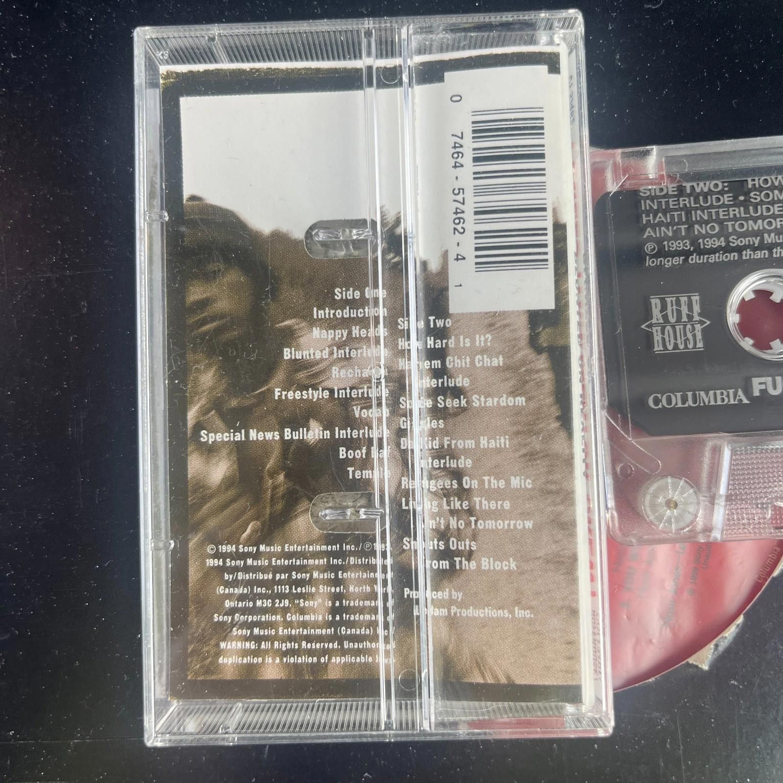 Other Fugees Blunted On Reality Cassette 1994 Lauryn Hill Crew Size ONE SIZE - 3 Thumbnail