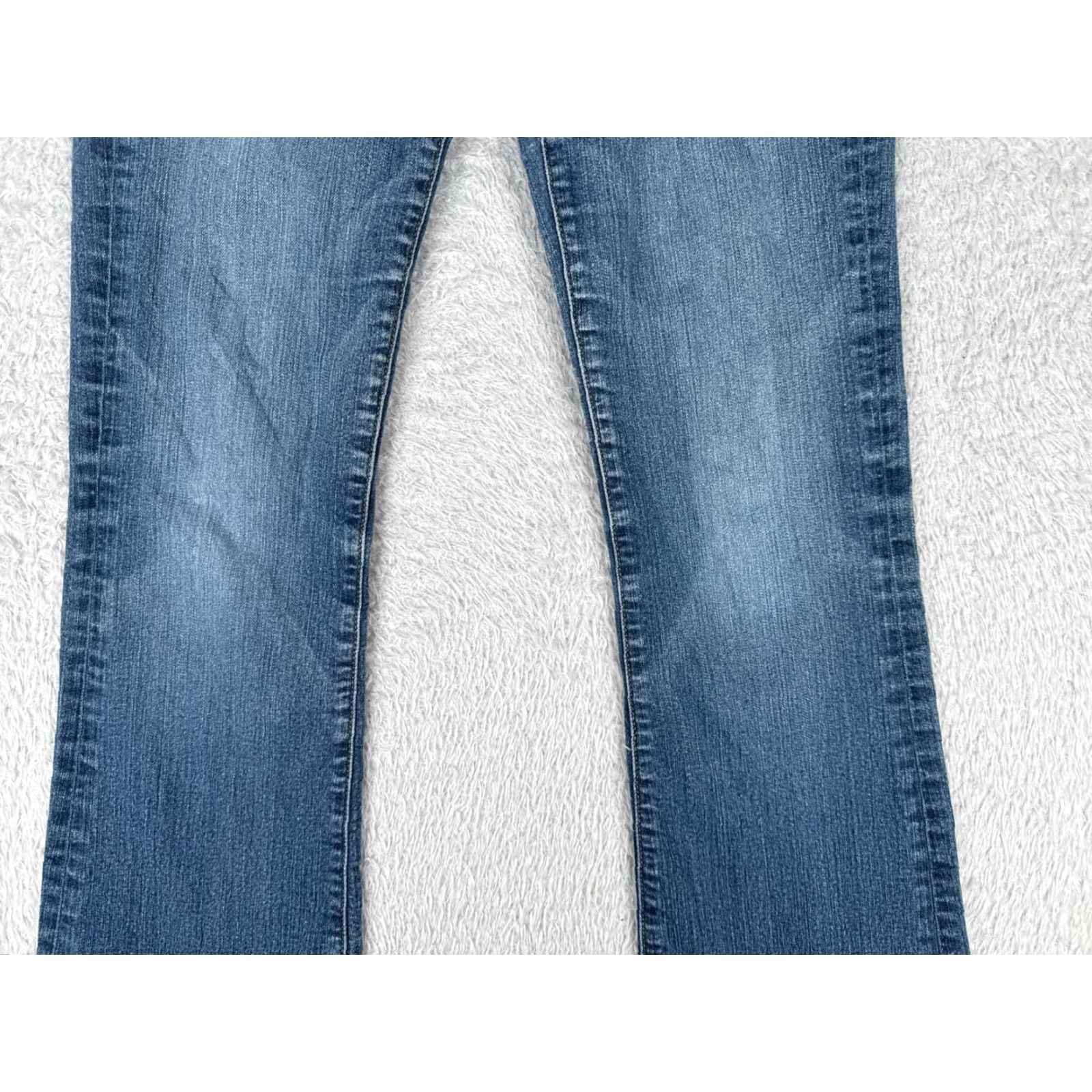 Anthropologie VINTAGE Anthropologie Paige Bootcut Jeans Women 27 Blue Denim Slim Fit 29x29 Size 27" / US 4 / IT 40 - 3 Thumbnail